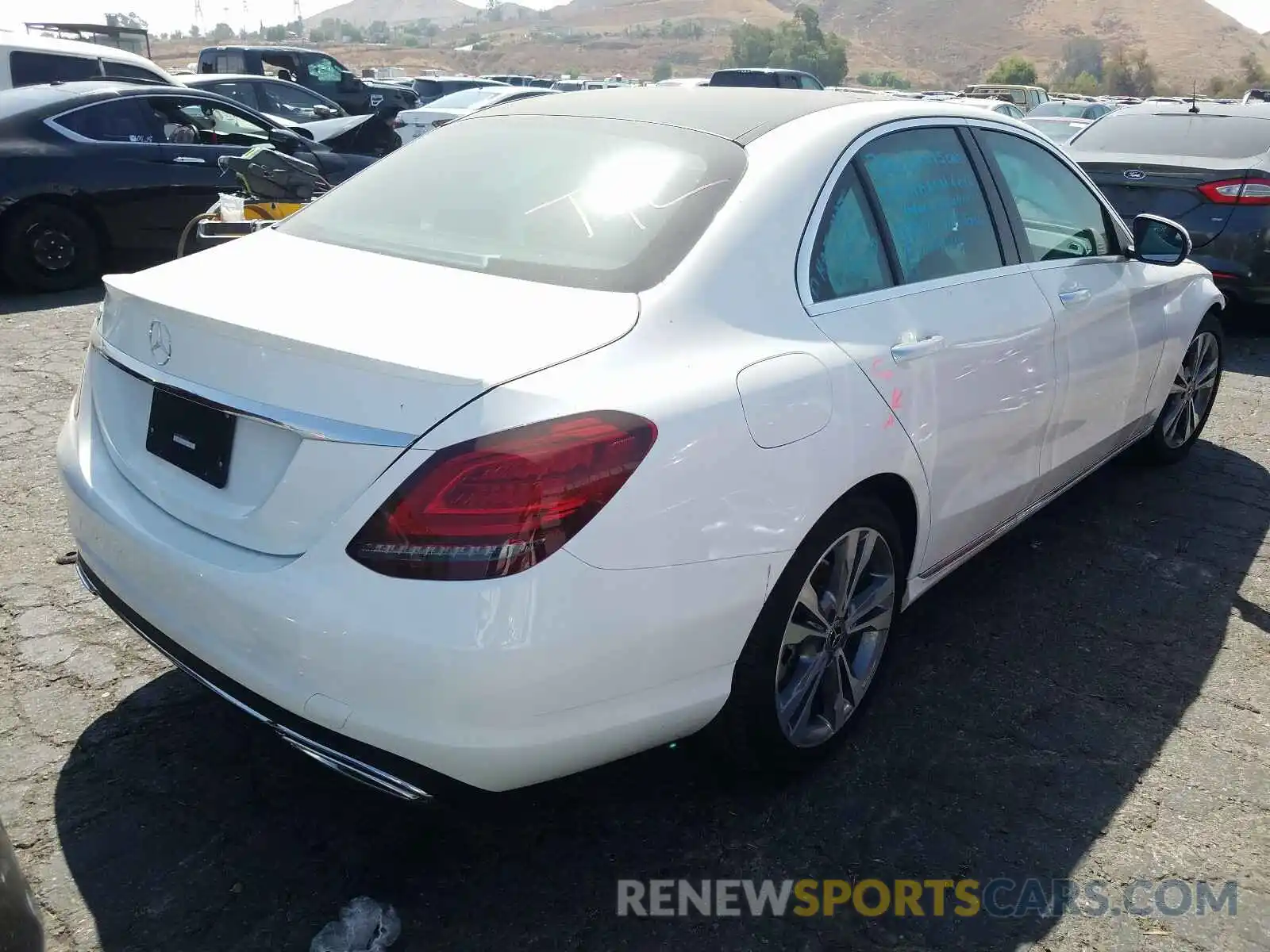 4 Photograph of a damaged car W1KWF8DB4LR579535 MERCEDES-BENZ C CLASS 2020