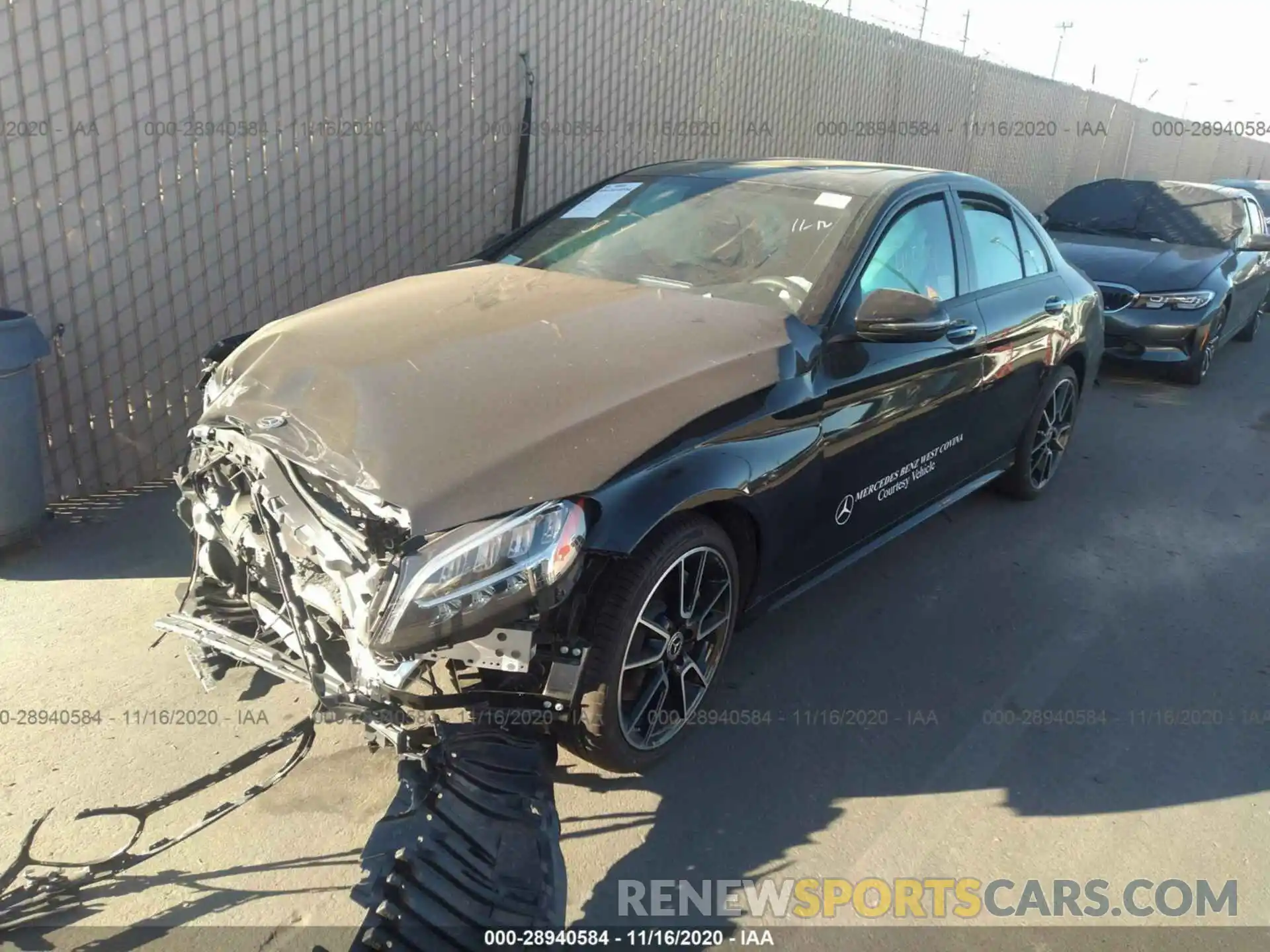 2 Фотография поврежденного автомобиля W1KWF8DB4LR581575 MERCEDES-BENZ C-CLASS 2020