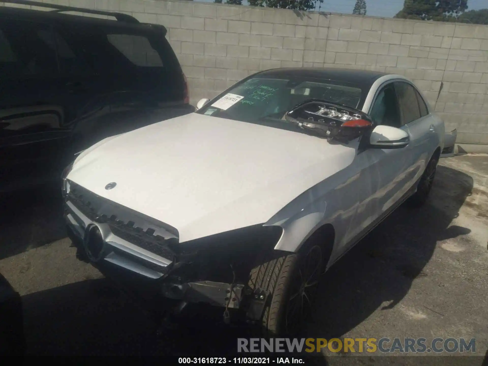 2 Photograph of a damaged car W1KWF8DB4LR602134 MERCEDES-BENZ C-CLASS 2020