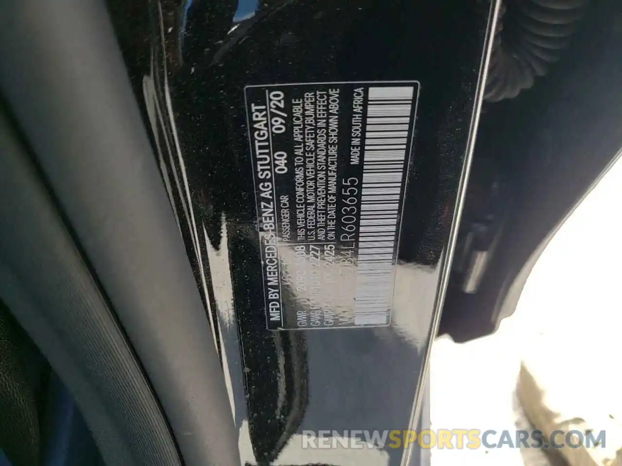 10 Photograph of a damaged car W1KWF8DB4LR603655 MERCEDES-BENZ C-CLASS 2020