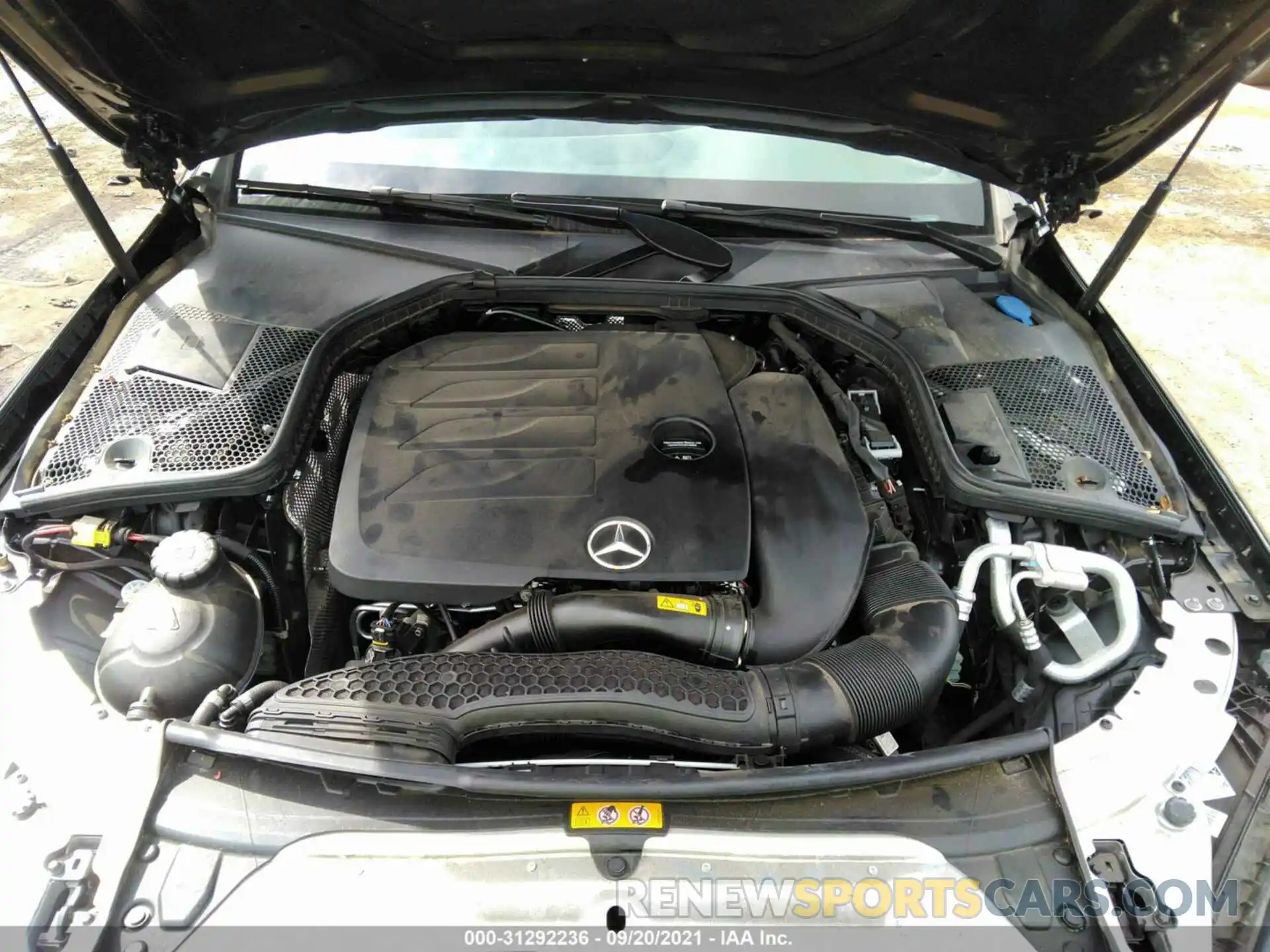 10 Фотография поврежденного автомобиля W1KWF8DB5LR567944 MERCEDES-BENZ C-CLASS 2020