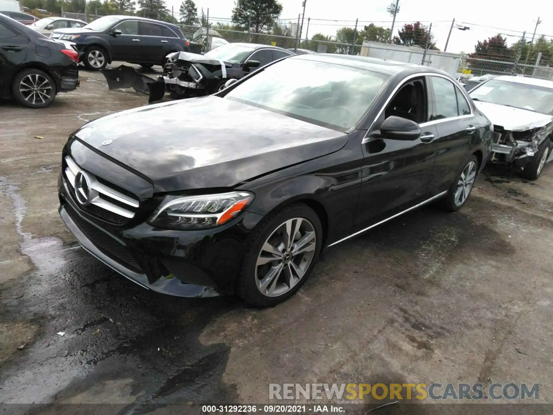 2 Photograph of a damaged car W1KWF8DB5LR567944 MERCEDES-BENZ C-CLASS 2020