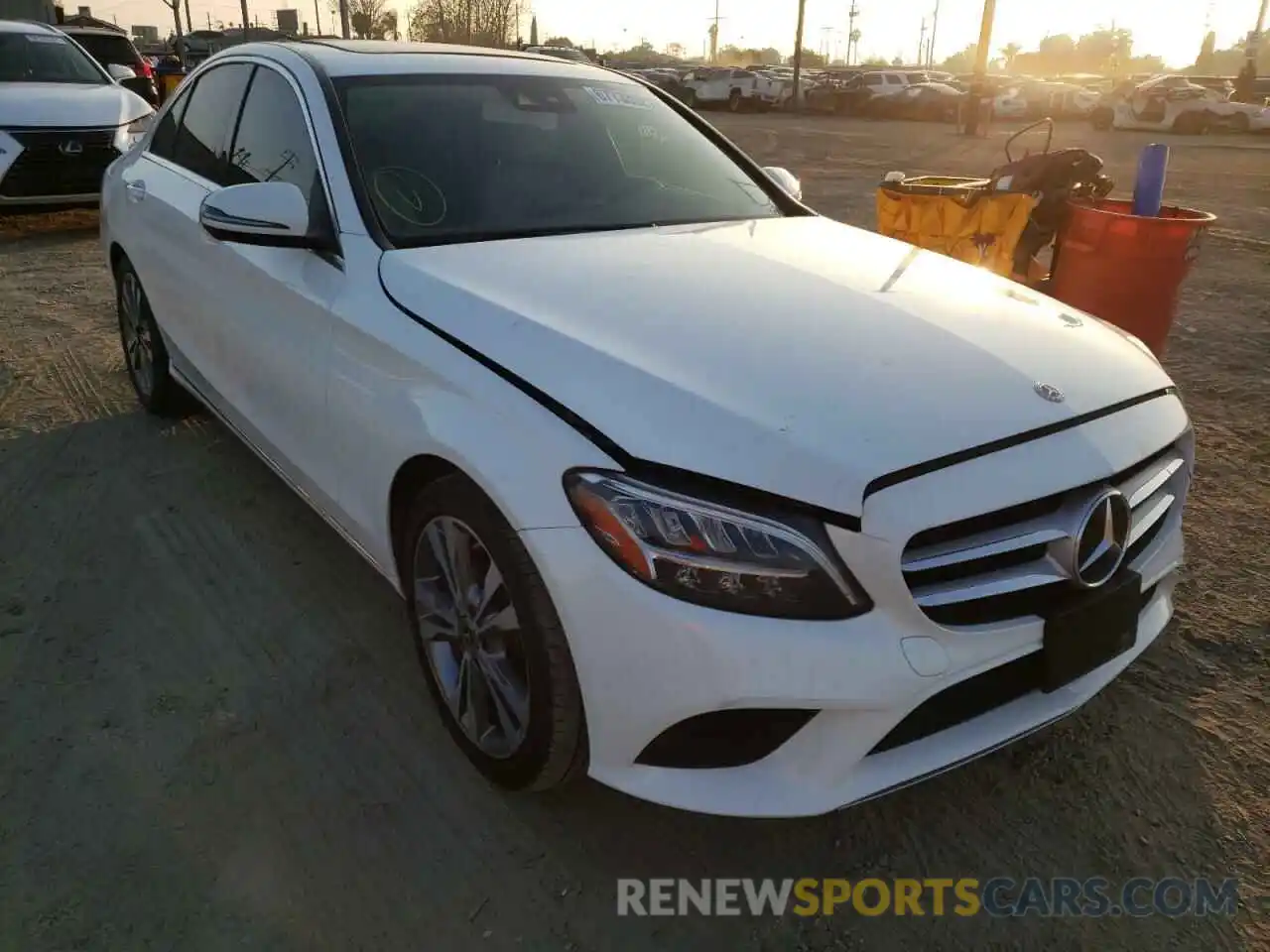 1 Photograph of a damaged car W1KWF8DB5LR571492 MERCEDES-BENZ C-CLASS 2020