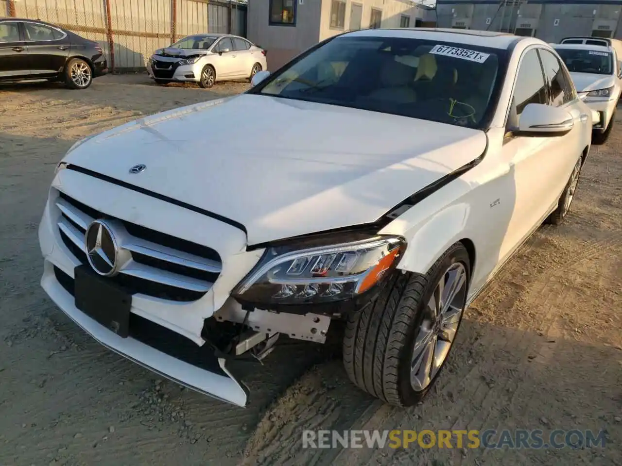 2 Photograph of a damaged car W1KWF8DB5LR571492 MERCEDES-BENZ C-CLASS 2020