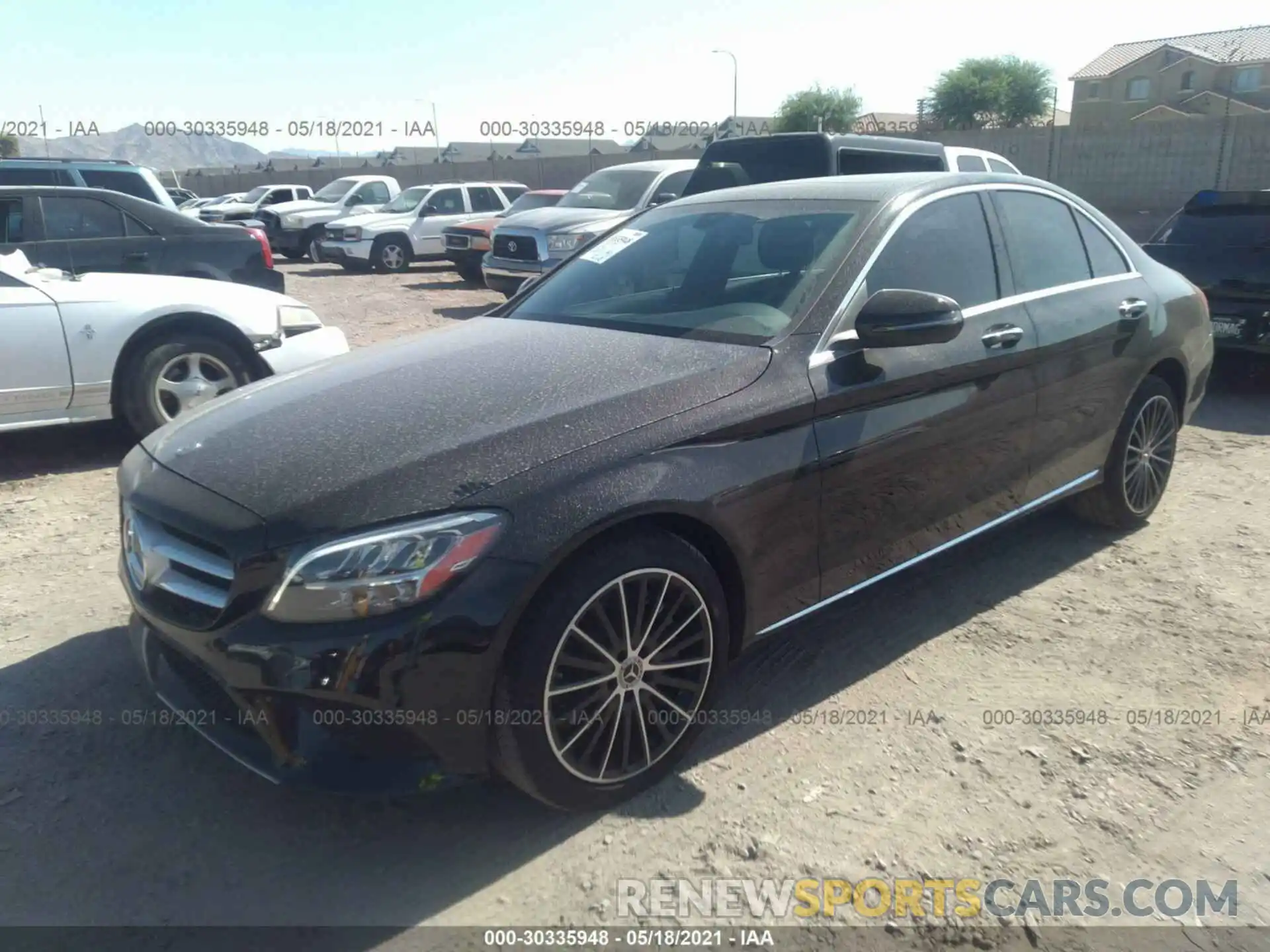 2 Photograph of a damaged car W1KWF8DB5LR584341 MERCEDES-BENZ C-CLASS 2020