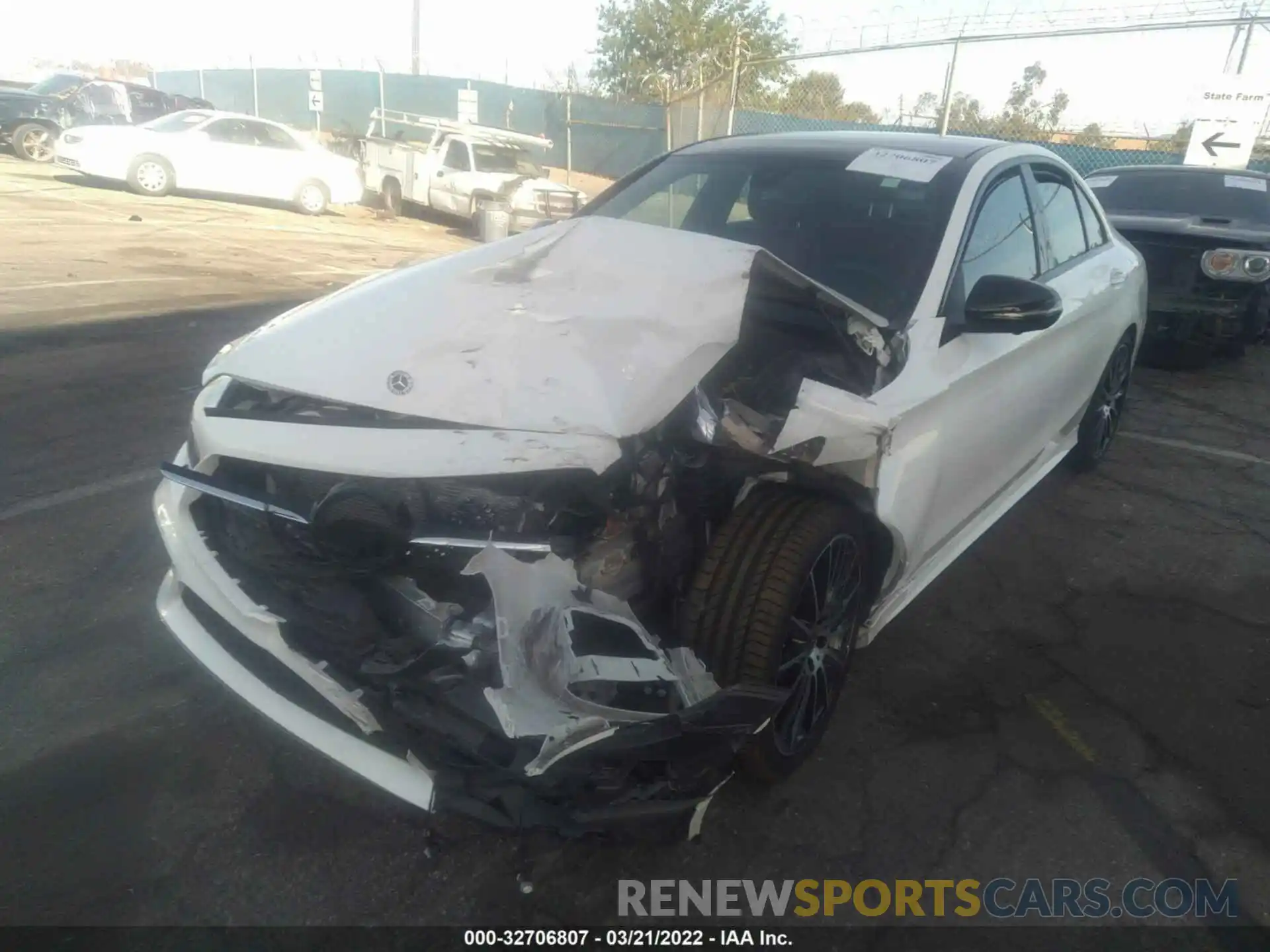 2 Photograph of a damaged car W1KWF8DB5LR584467 MERCEDES-BENZ C-CLASS 2020