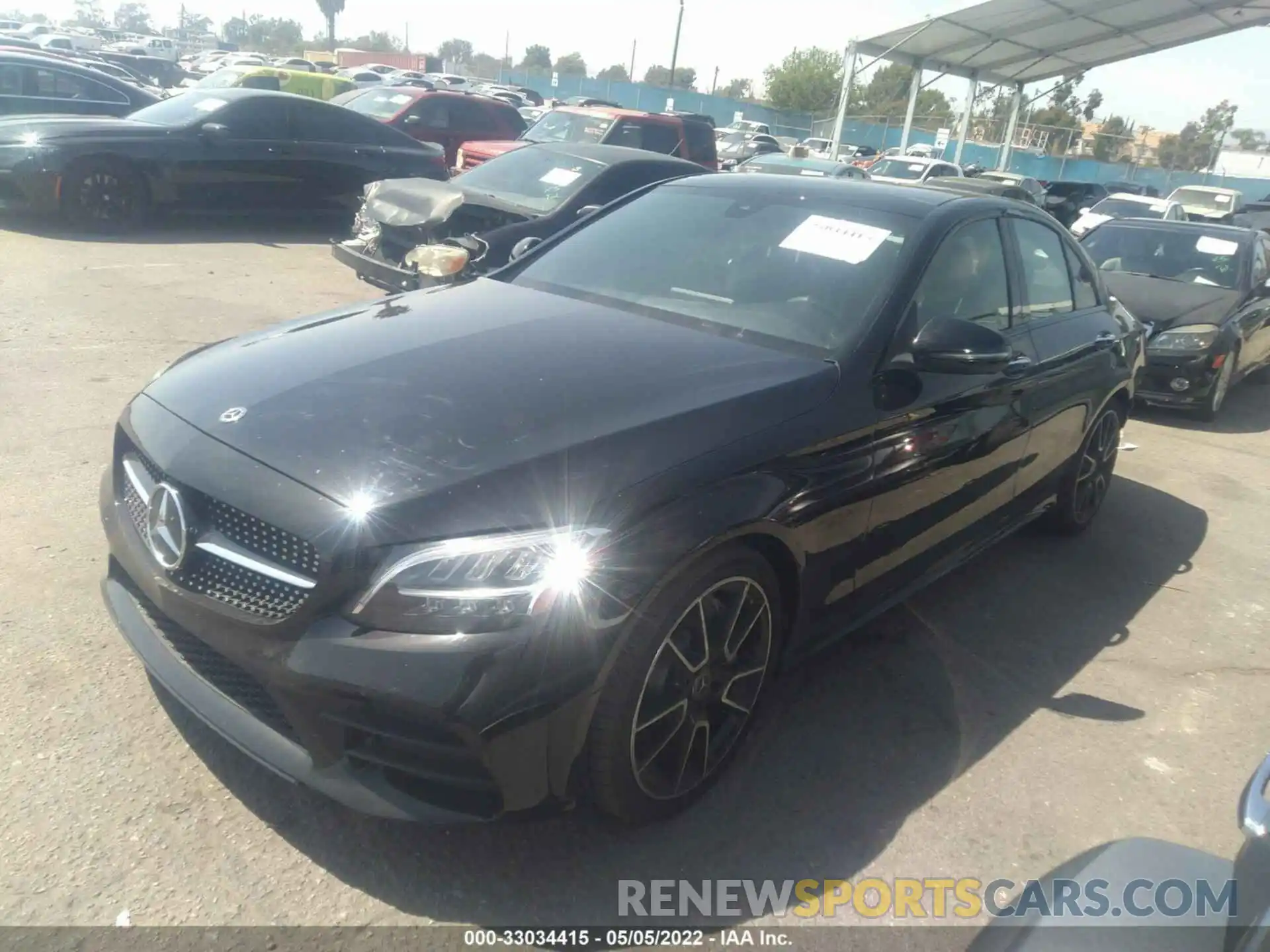 2 Photograph of a damaged car W1KWF8DB5LR592679 MERCEDES-BENZ C-CLASS 2020