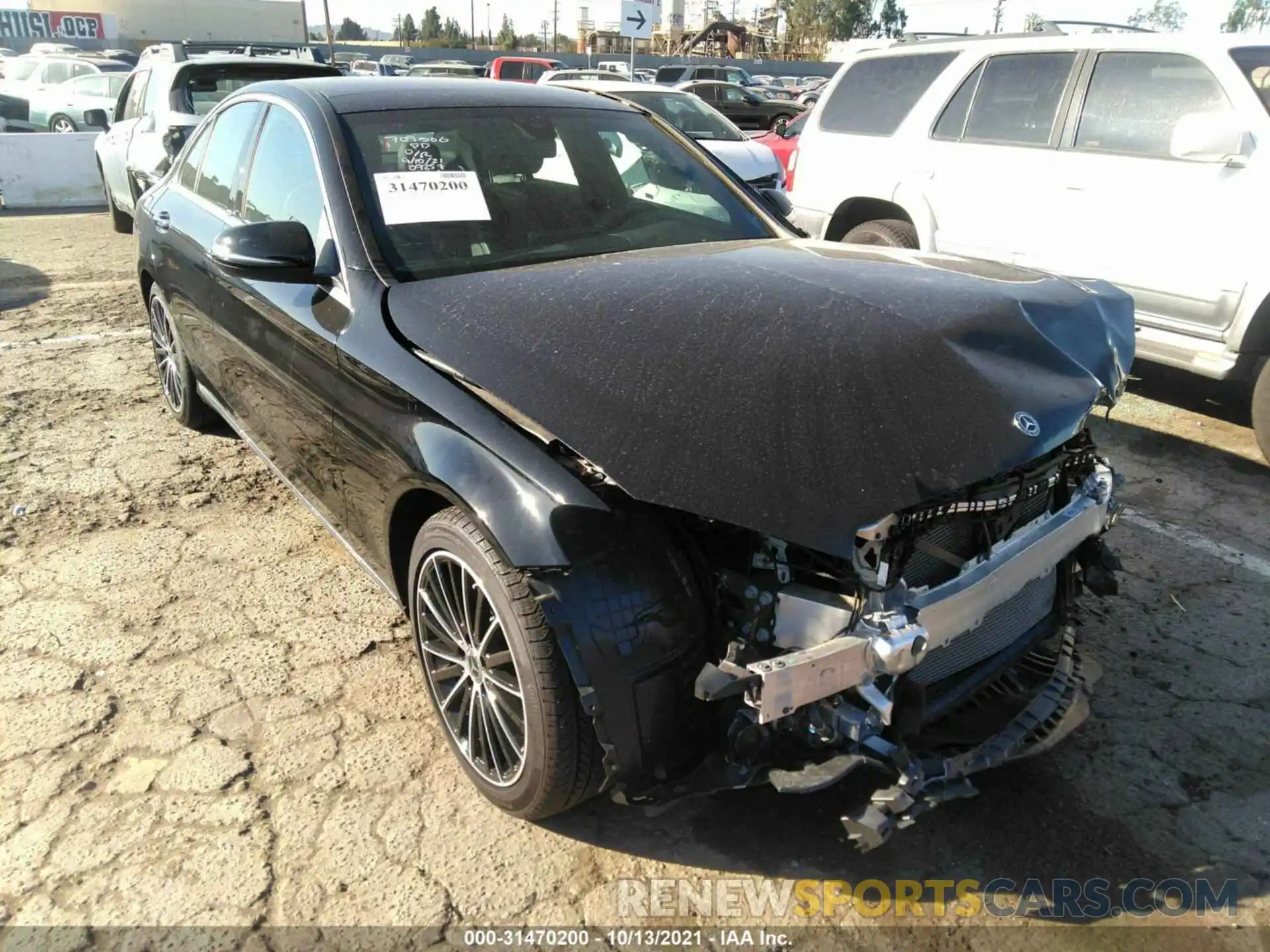 1 Photograph of a damaged car W1KWF8DB5LR598854 MERCEDES-BENZ C-CLASS 2020