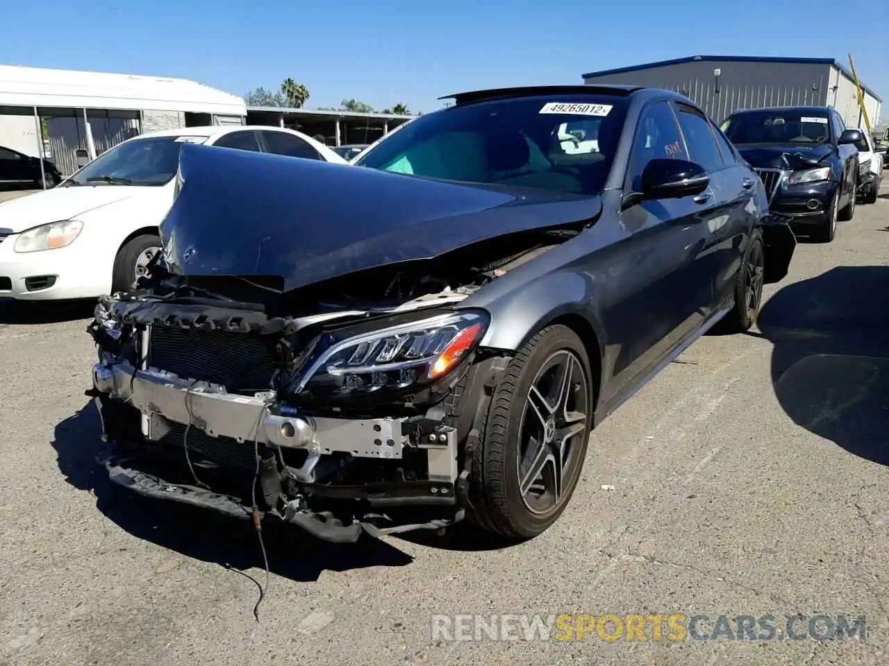 2 Photograph of a damaged car W1KWF8DB6LR571498 MERCEDES-BENZ C-CLASS 2020