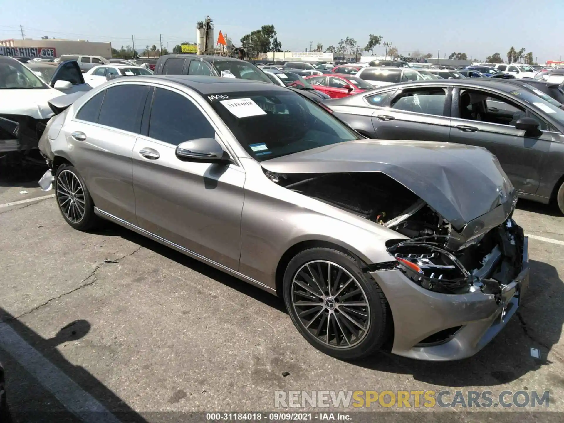 1 Photograph of a damaged car W1KWF8DB6LR573767 MERCEDES-BENZ C-CLASS 2020