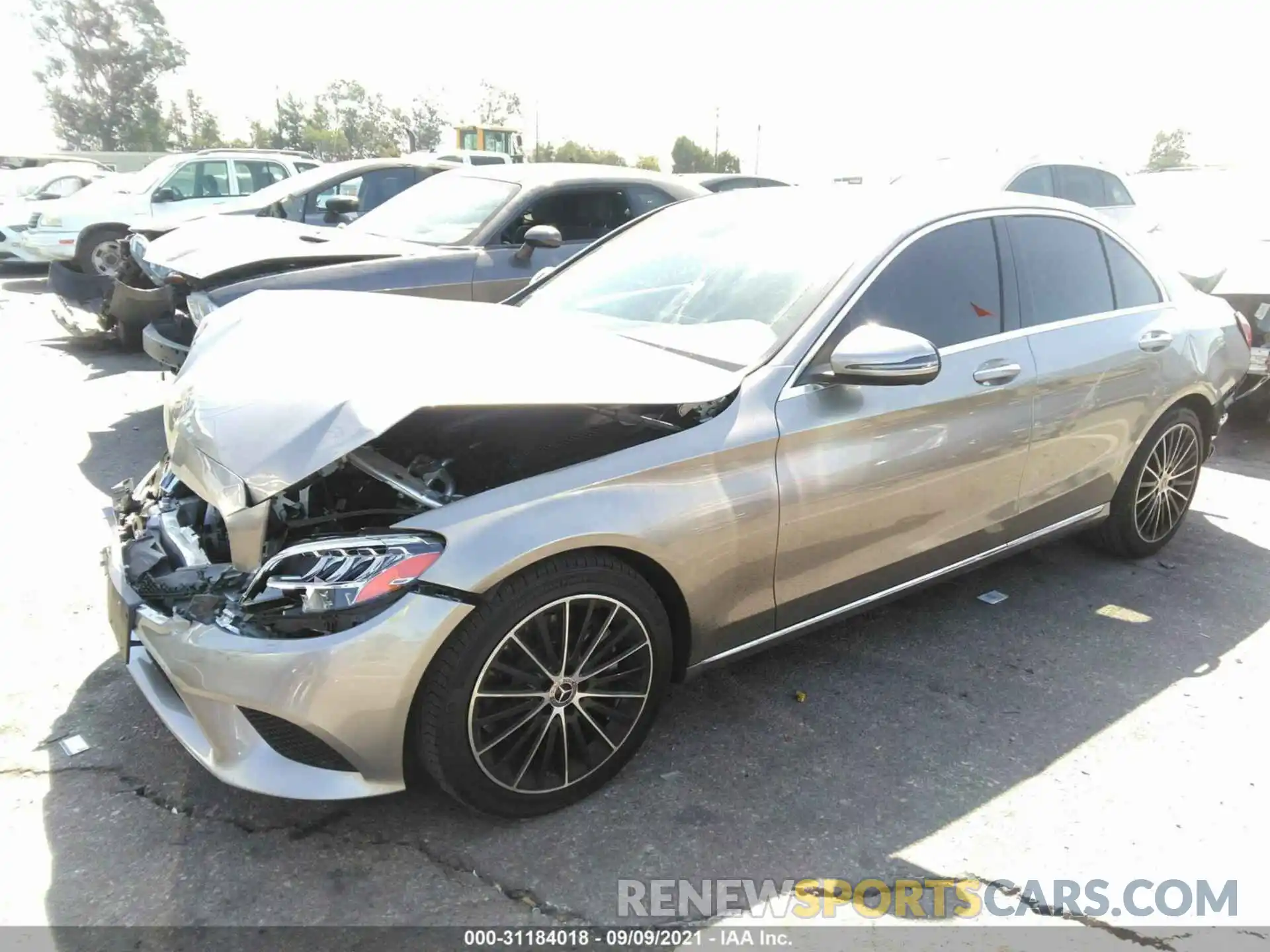 2 Photograph of a damaged car W1KWF8DB6LR573767 MERCEDES-BENZ C-CLASS 2020