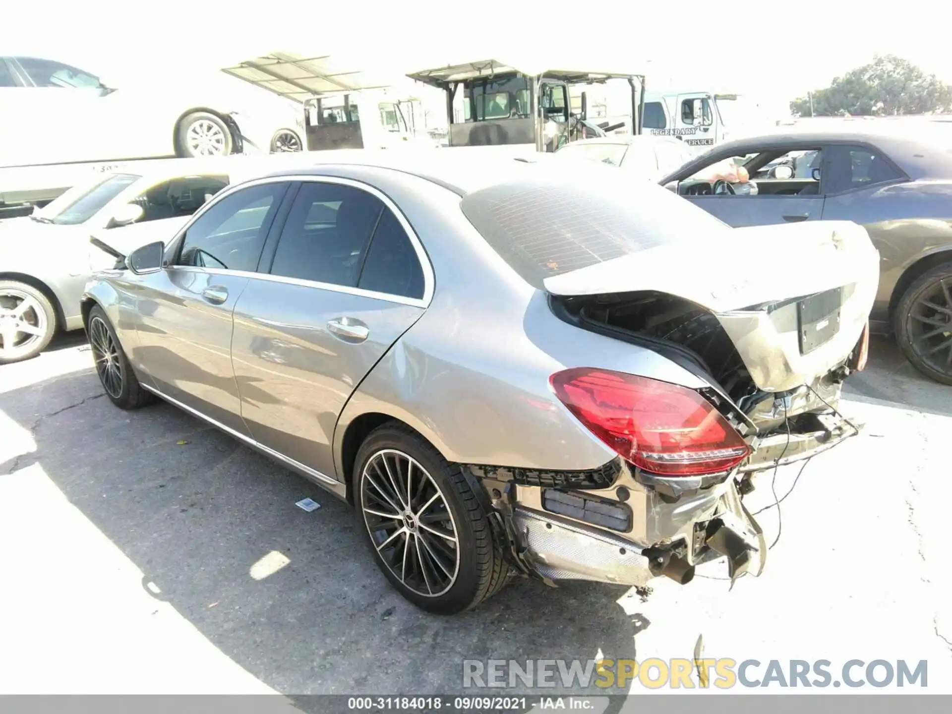 3 Photograph of a damaged car W1KWF8DB6LR573767 MERCEDES-BENZ C-CLASS 2020