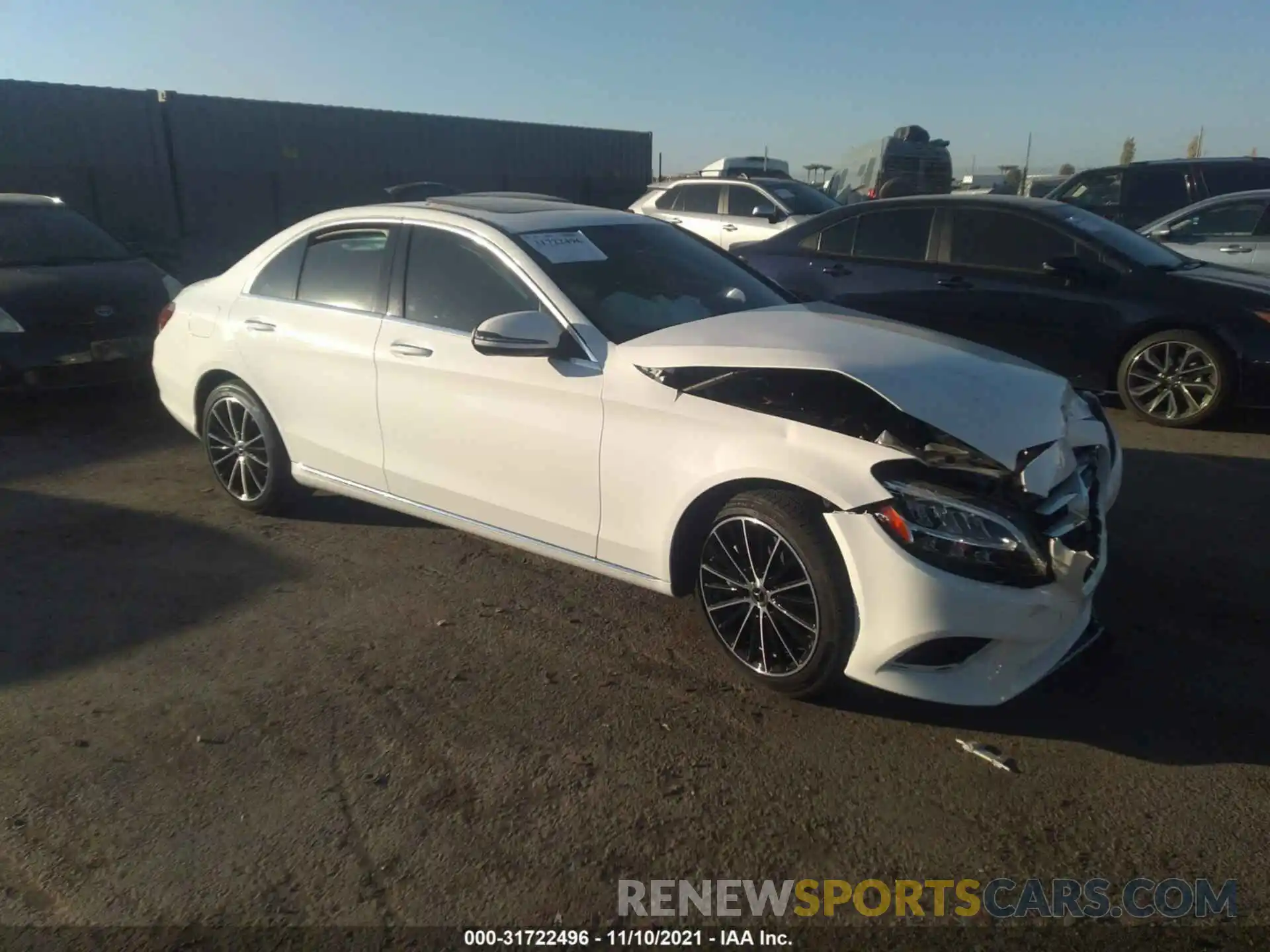 1 Photograph of a damaged car W1KWF8DB6LR573879 MERCEDES-BENZ C-CLASS 2020