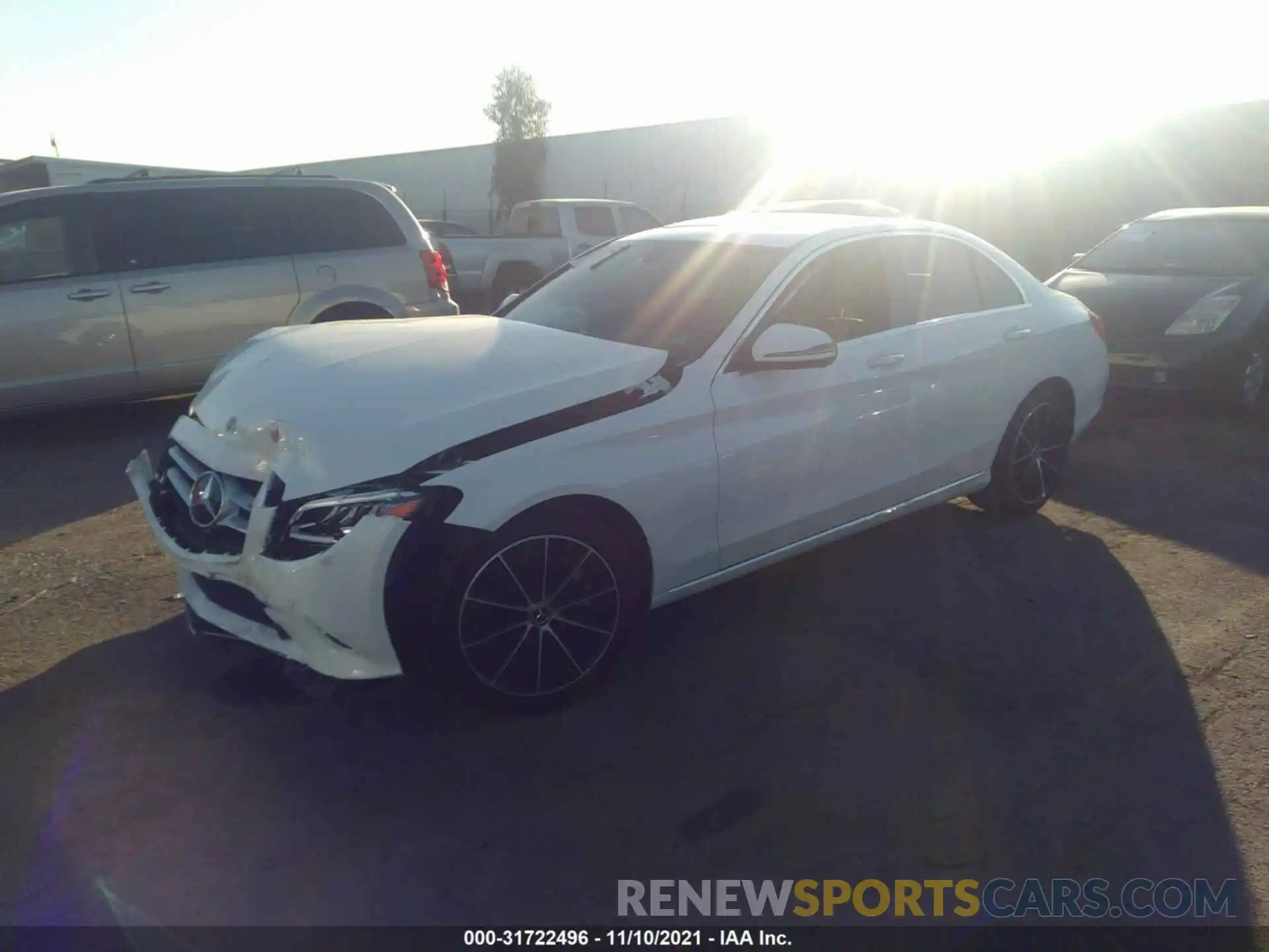 2 Photograph of a damaged car W1KWF8DB6LR573879 MERCEDES-BENZ C-CLASS 2020