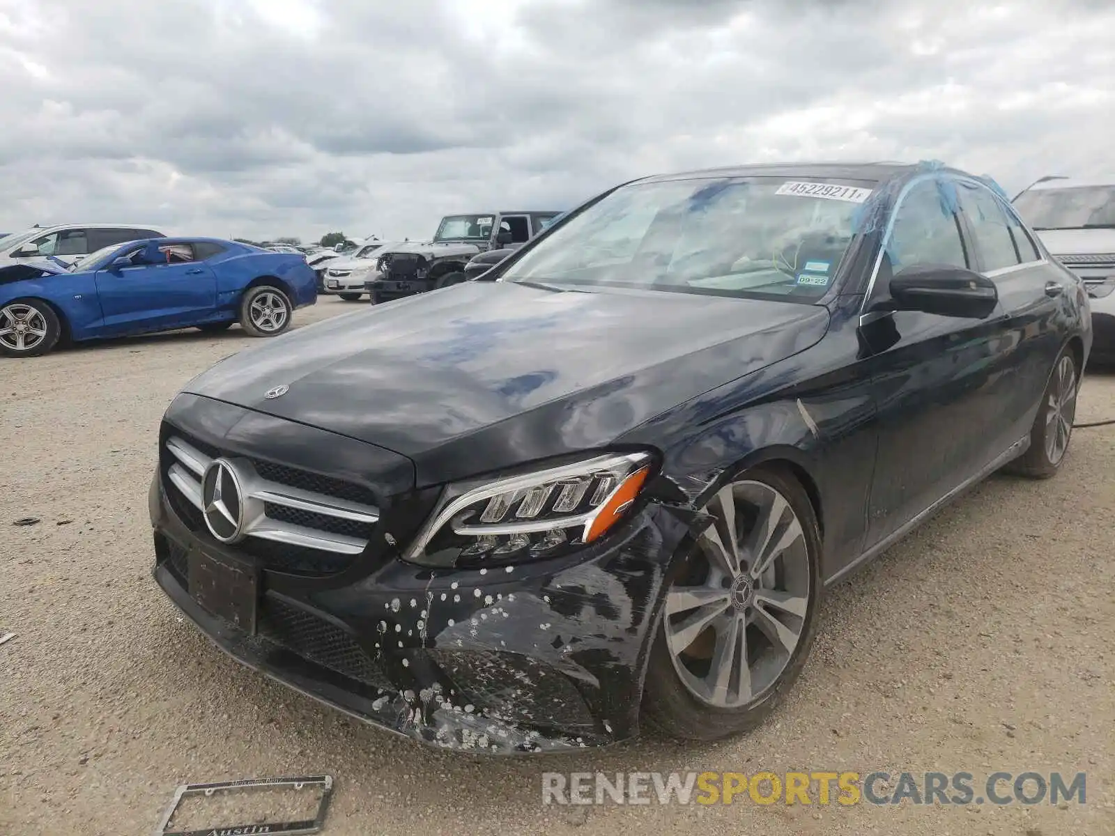 2 Photograph of a damaged car W1KWF8DB6LR575437 MERCEDES-BENZ C-CLASS 2020