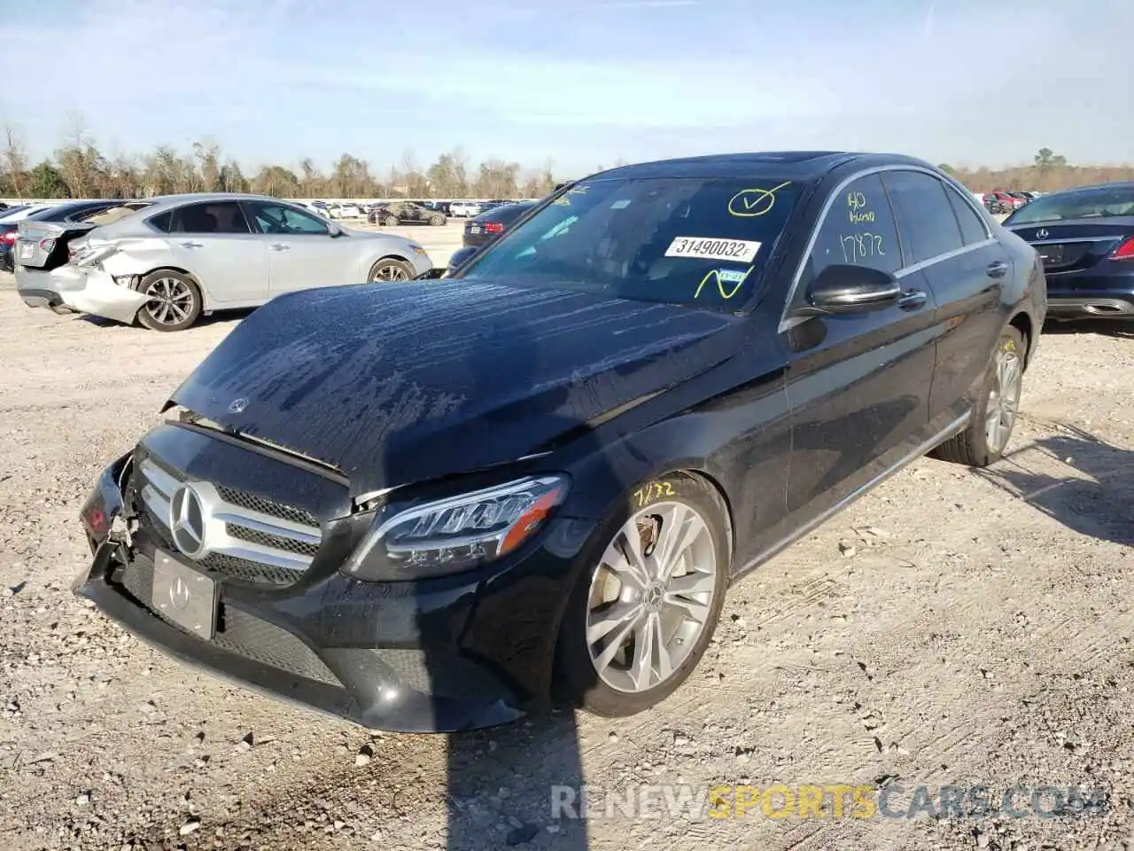 2 Photograph of a damaged car W1KWF8DB6LR576491 MERCEDES-BENZ C-CLASS 2020