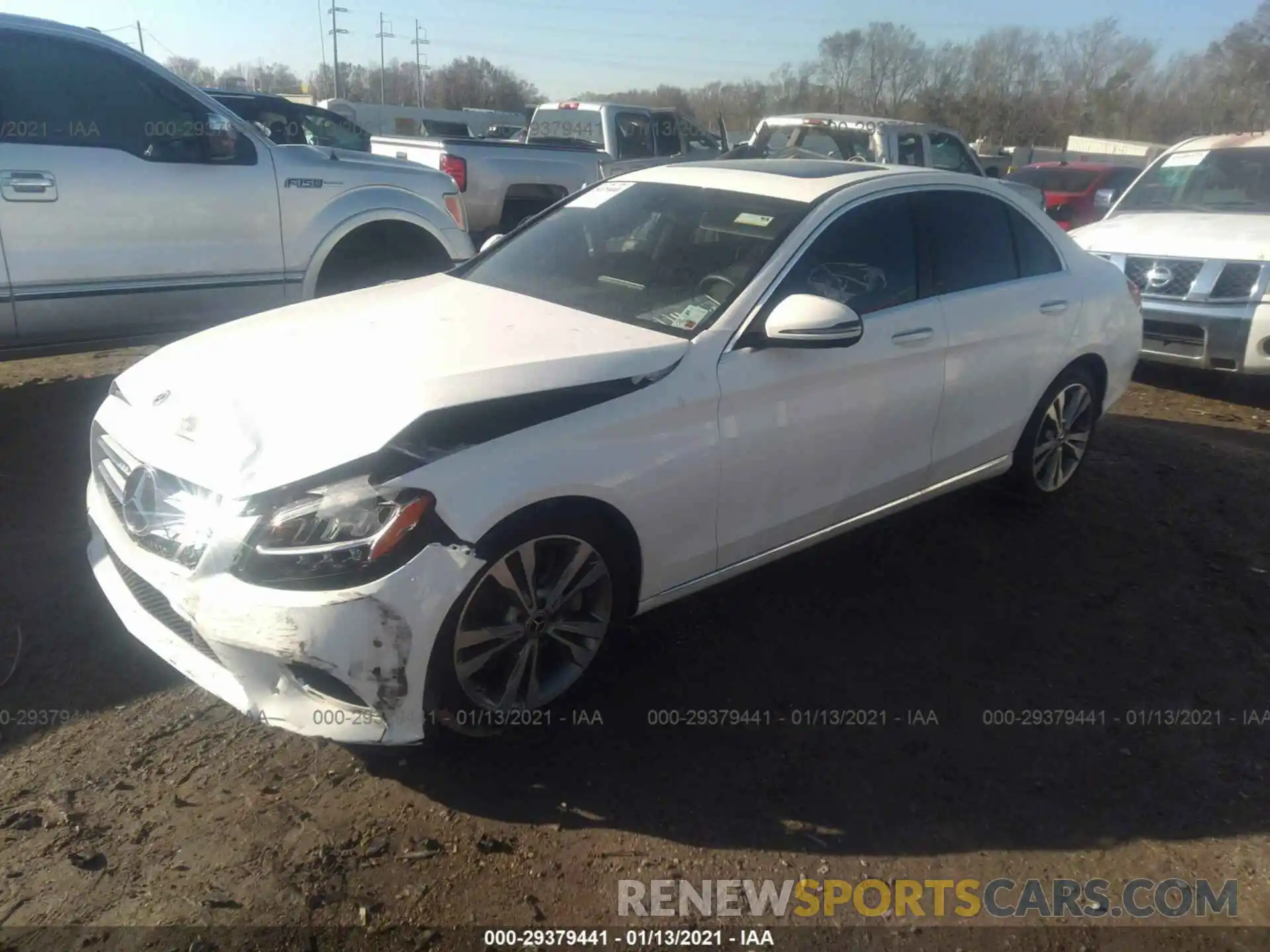 2 Photograph of a damaged car W1KWF8DB6LR576877 MERCEDES-BENZ C-CLASS 2020