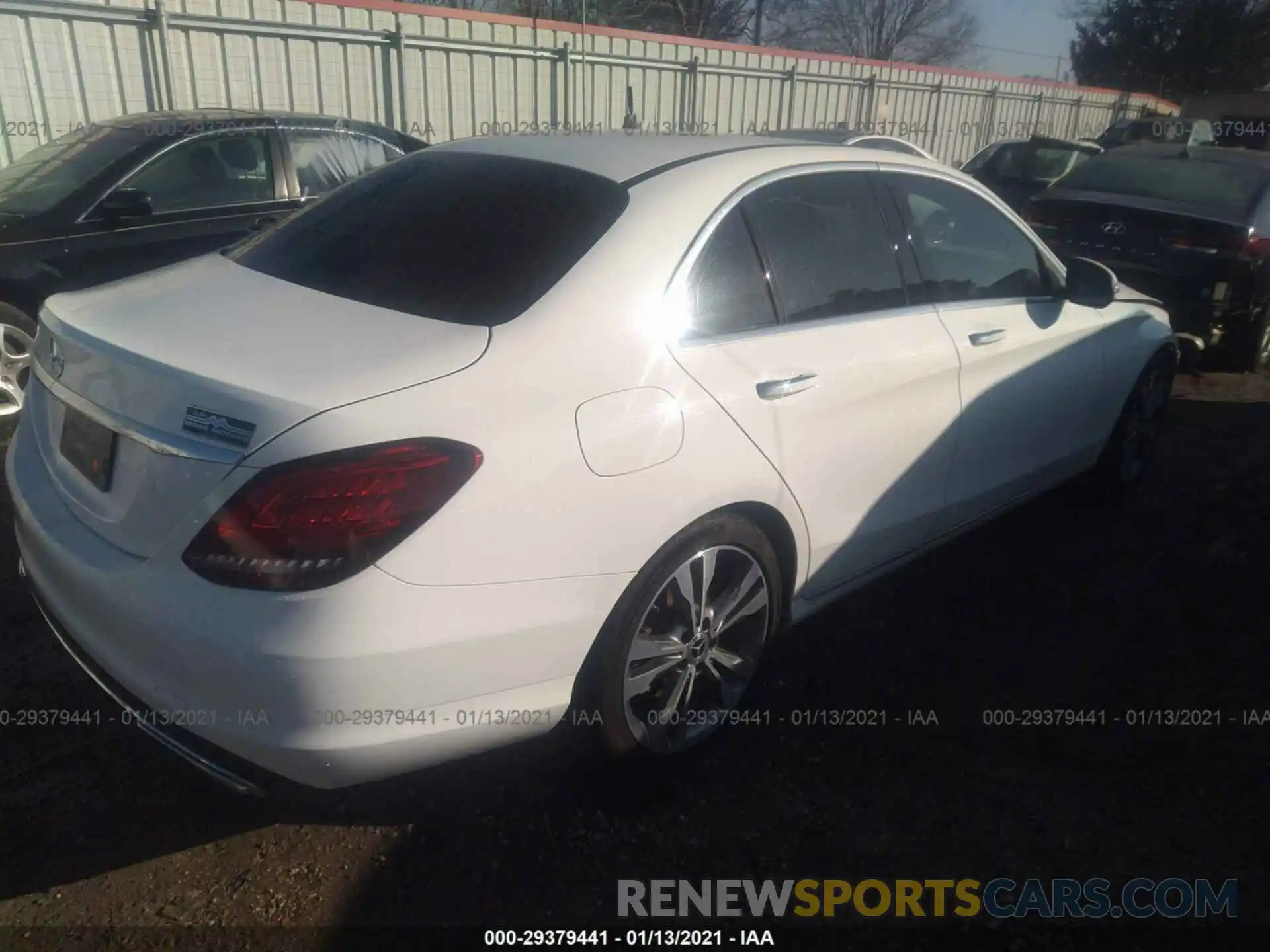 4 Photograph of a damaged car W1KWF8DB6LR576877 MERCEDES-BENZ C-CLASS 2020