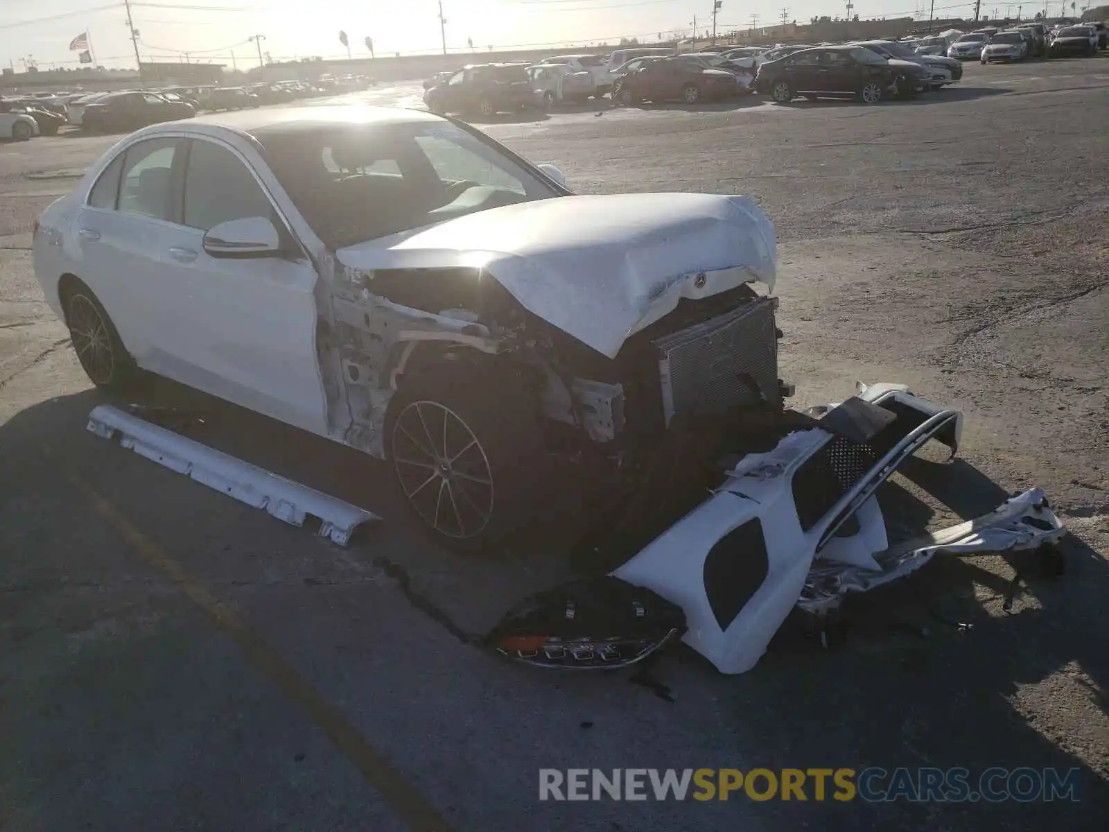 1 Photograph of a damaged car W1KWF8DB6LR590245 MERCEDES-BENZ C CLASS 2020