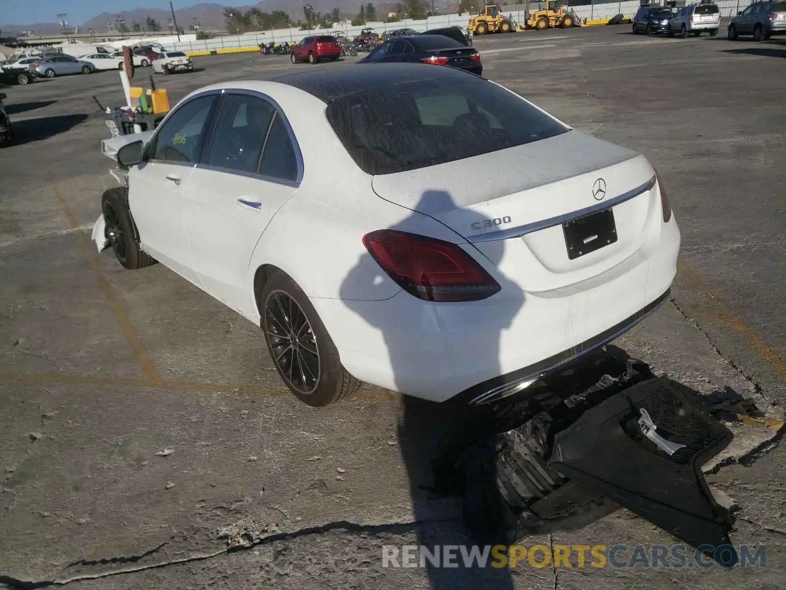 3 Photograph of a damaged car W1KWF8DB6LR590245 MERCEDES-BENZ C CLASS 2020