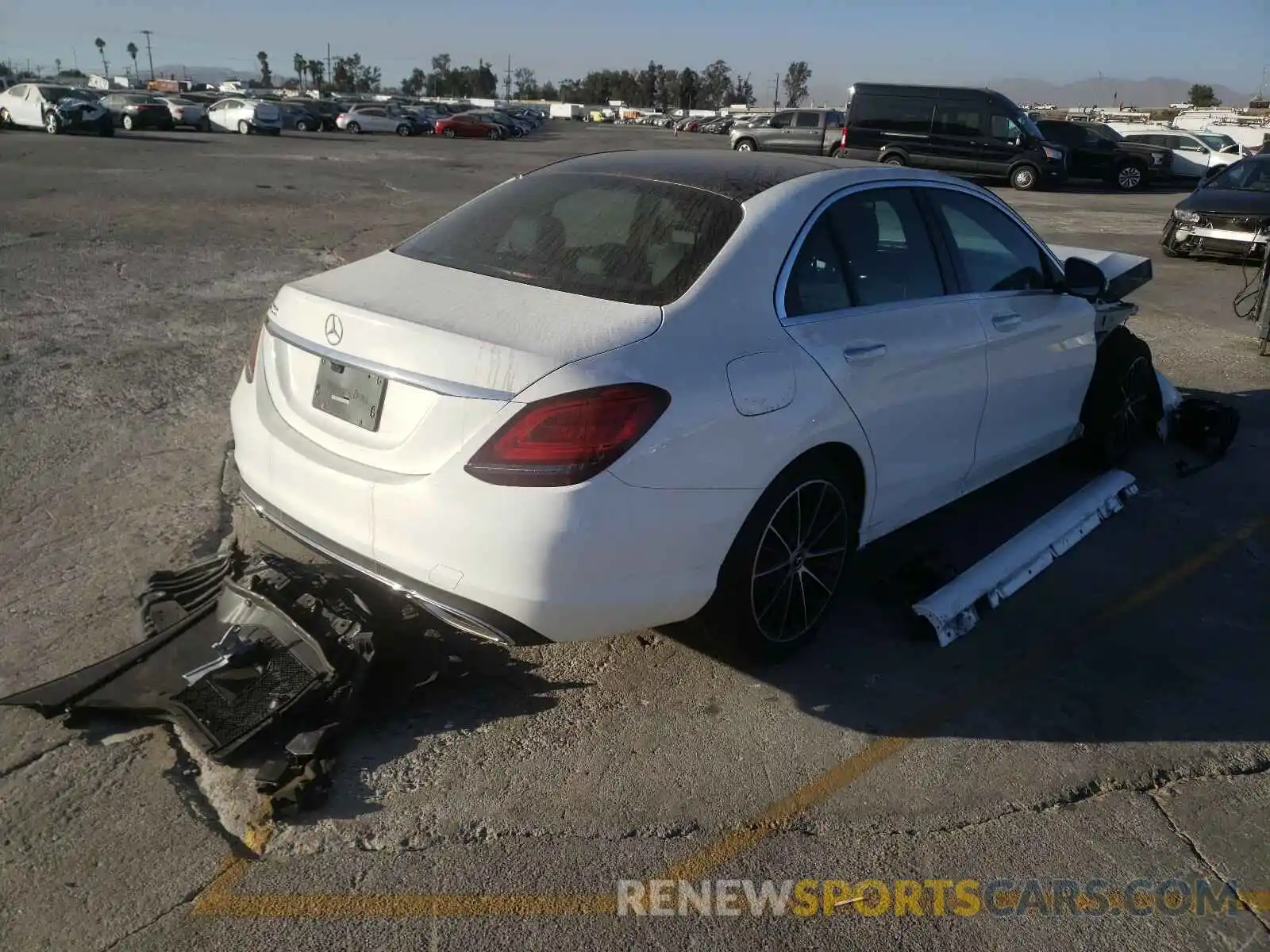 4 Photograph of a damaged car W1KWF8DB6LR590245 MERCEDES-BENZ C CLASS 2020