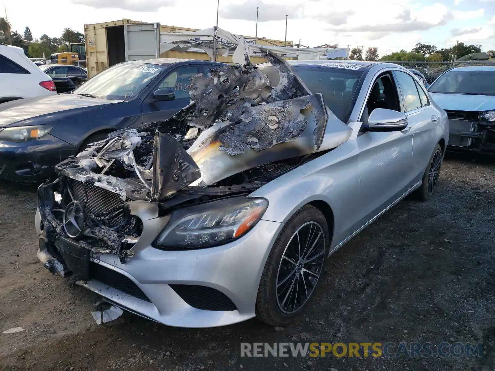 2 Photograph of a damaged car W1KWF8DB6LR591198 MERCEDES-BENZ C-CLASS 2020