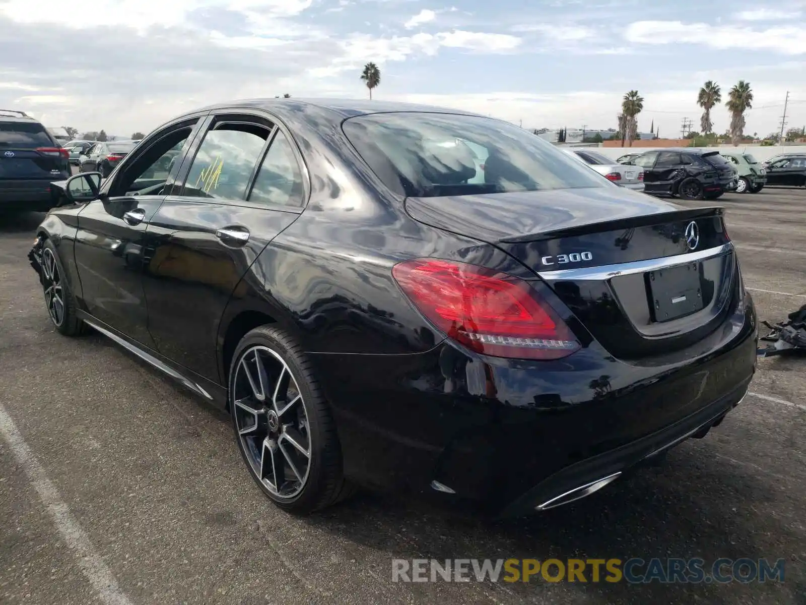 3 Photograph of a damaged car W1KWF8DB6LR598927 MERCEDES-BENZ C-CLASS 2020