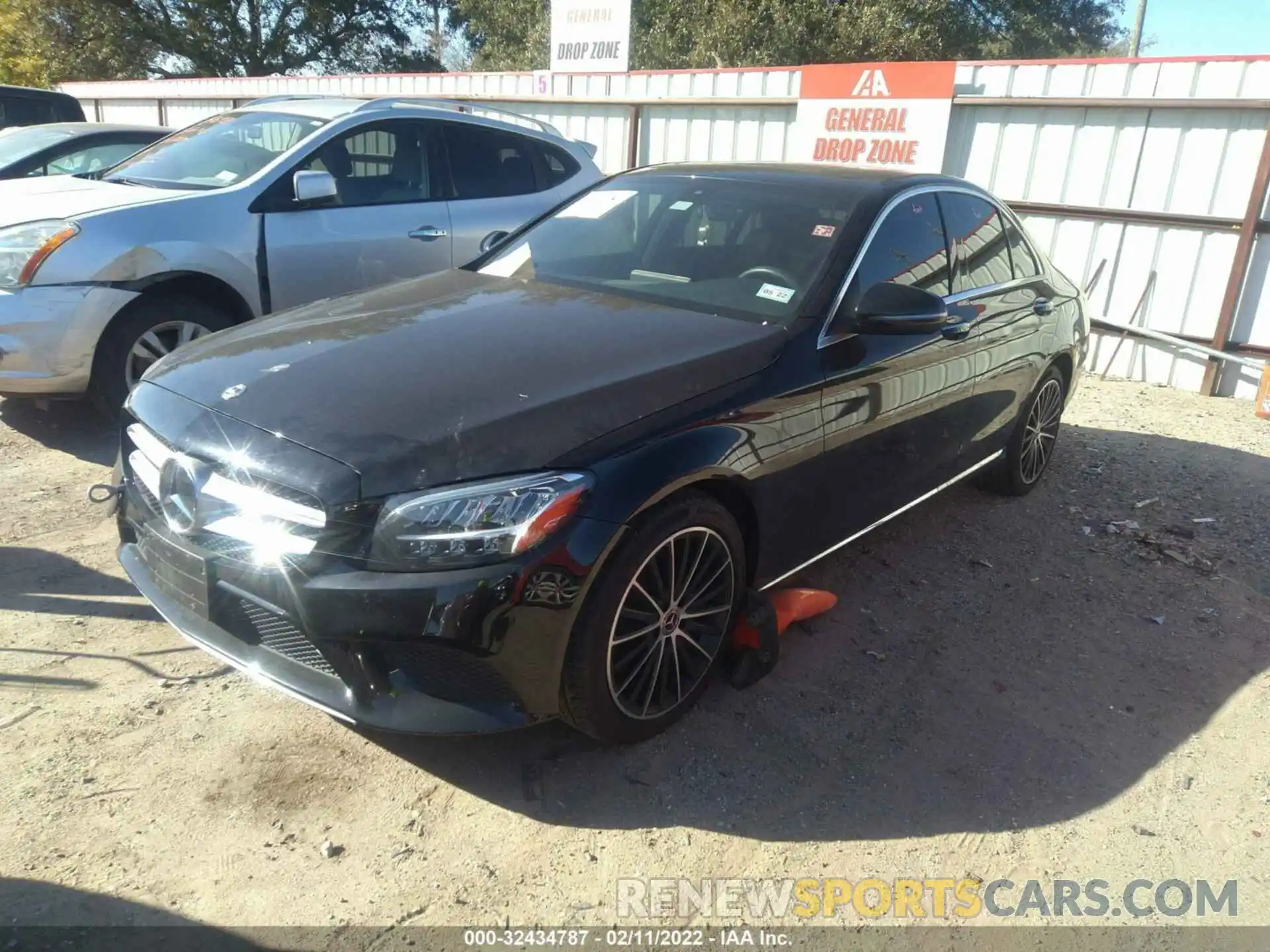 2 Photograph of a damaged car W1KWF8DB6LR599799 MERCEDES-BENZ C-CLASS 2020