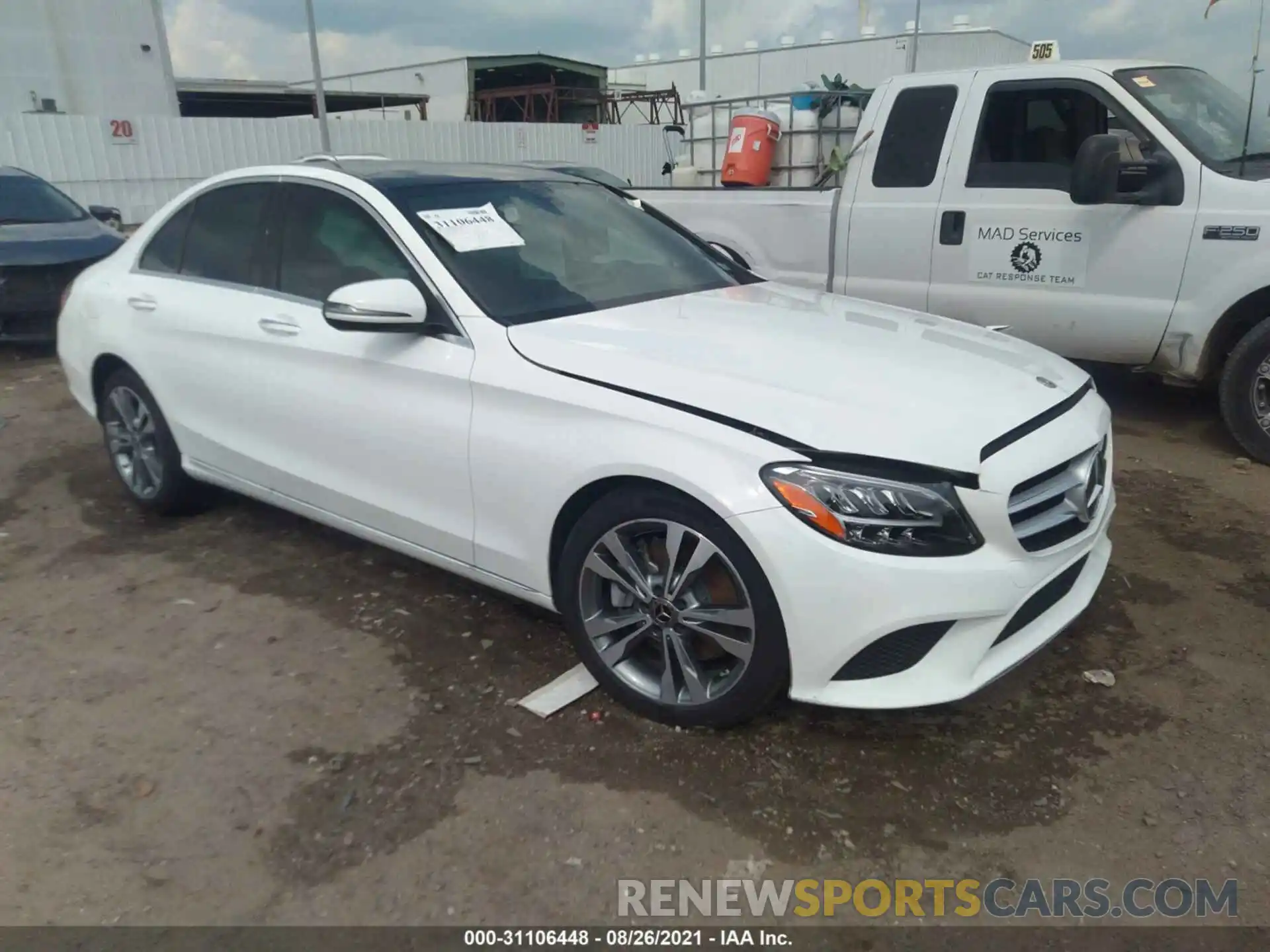 1 Photograph of a damaged car W1KWF8DB6LR601096 MERCEDES-BENZ C-CLASS 2020