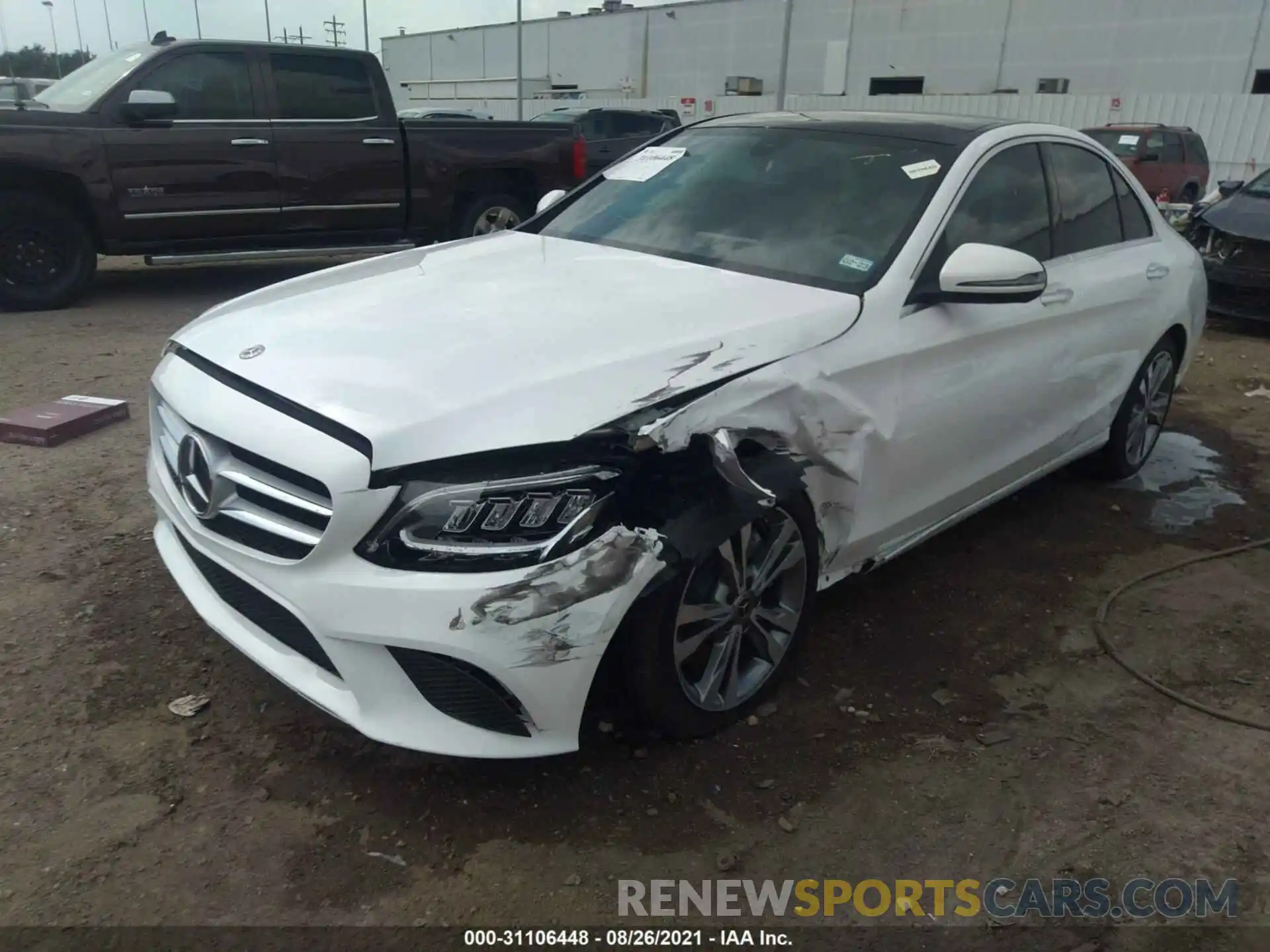 2 Photograph of a damaged car W1KWF8DB6LR601096 MERCEDES-BENZ C-CLASS 2020