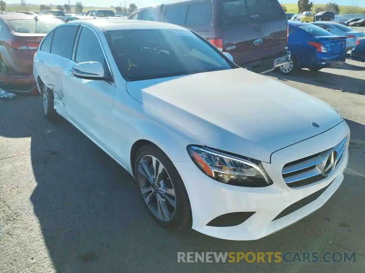 1 Photograph of a damaged car W1KWF8DB6LR601163 MERCEDES-BENZ C-CLASS 2020