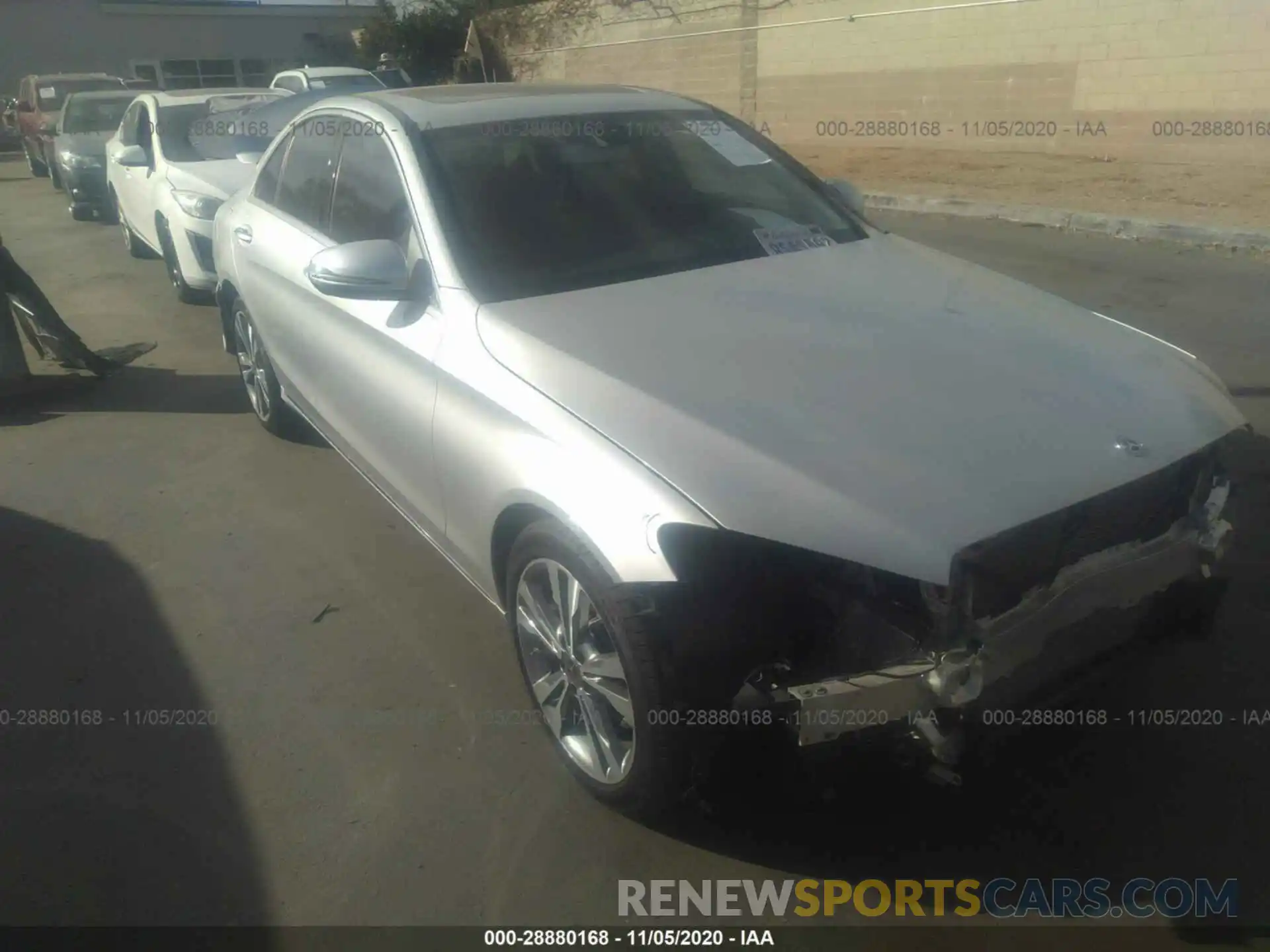 1 Photograph of a damaged car W1KWF8DB7LR577844 MERCEDES-BENZ C-CLASS 2020