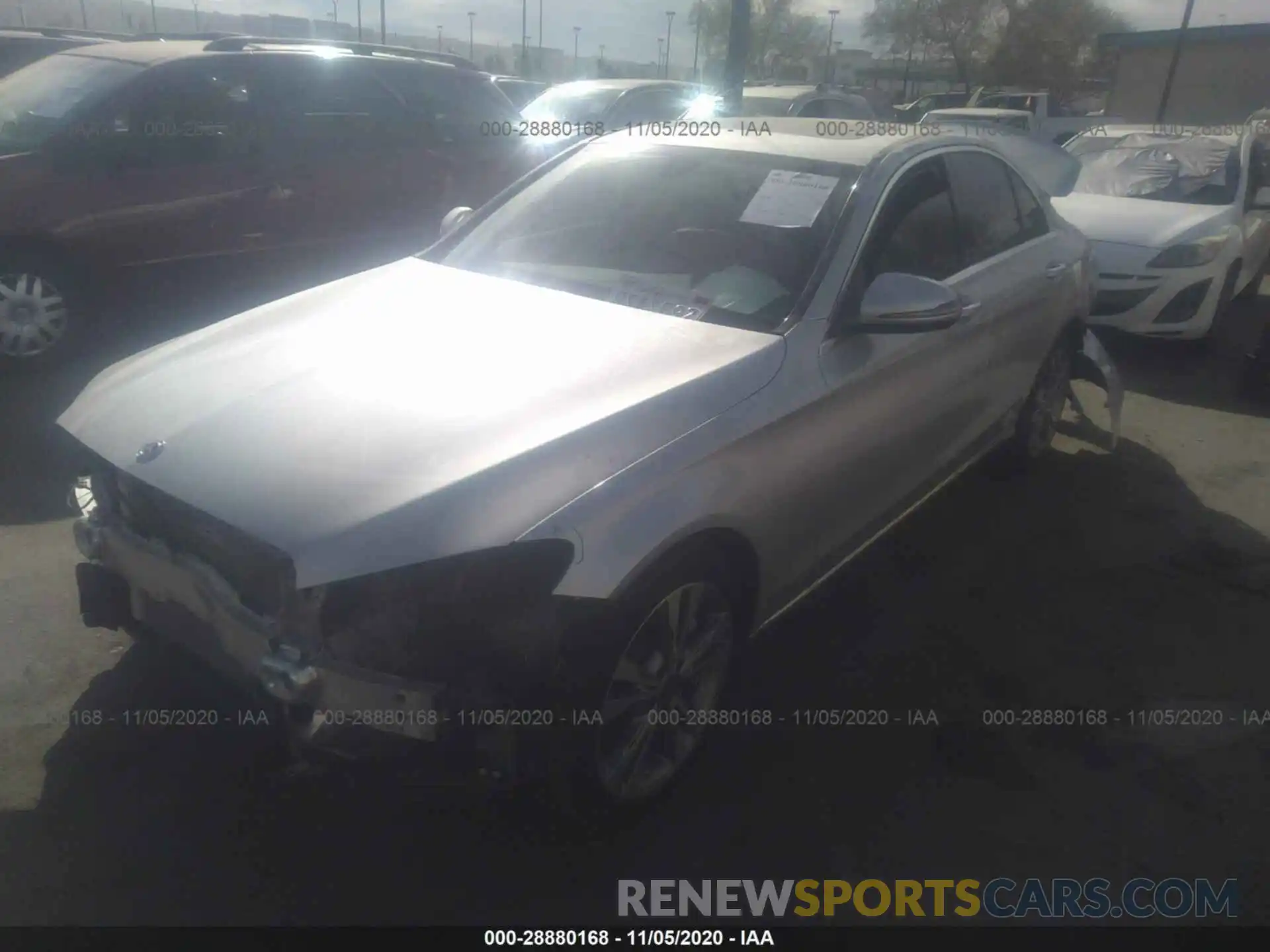 2 Photograph of a damaged car W1KWF8DB7LR577844 MERCEDES-BENZ C-CLASS 2020