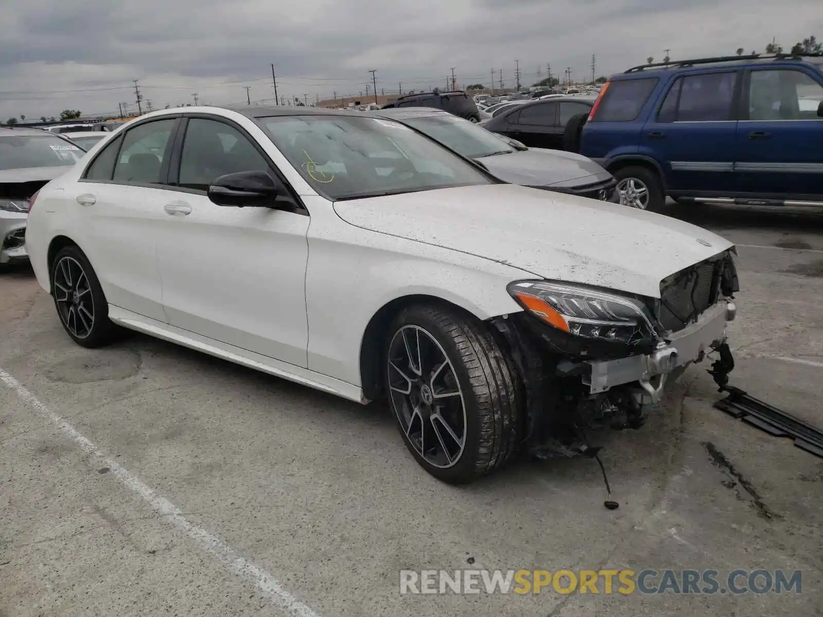 1 Photograph of a damaged car W1KWF8DB7LR578640 MERCEDES-BENZ C CLASS 2020