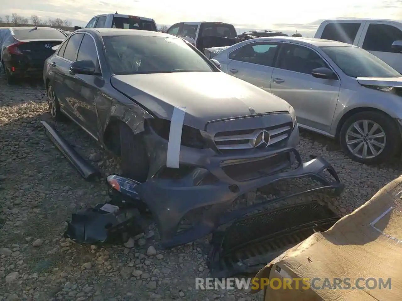 1 Photograph of a damaged car W1KWF8DB7LR590402 MERCEDES-BENZ C-CLASS 2020