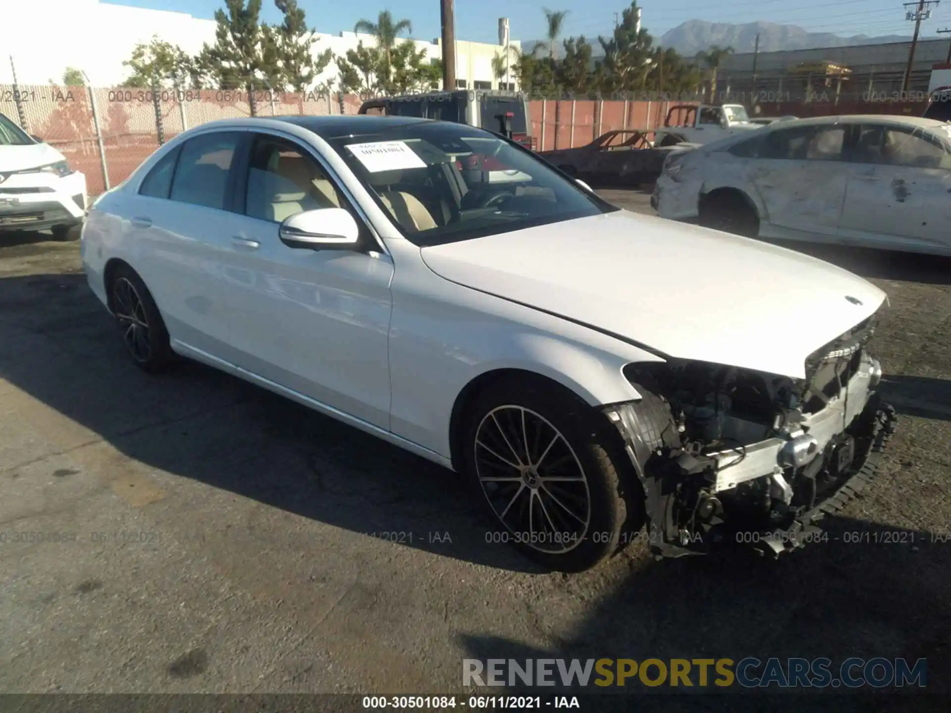 1 Photograph of a damaged car W1KWF8DB7LR591047 MERCEDES-BENZ C-CLASS 2020