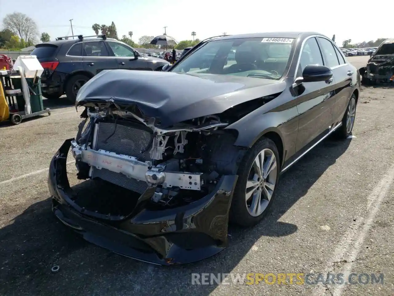 2 Photograph of a damaged car W1KWF8DB7LR596927 MERCEDES-BENZ C-CLASS 2020