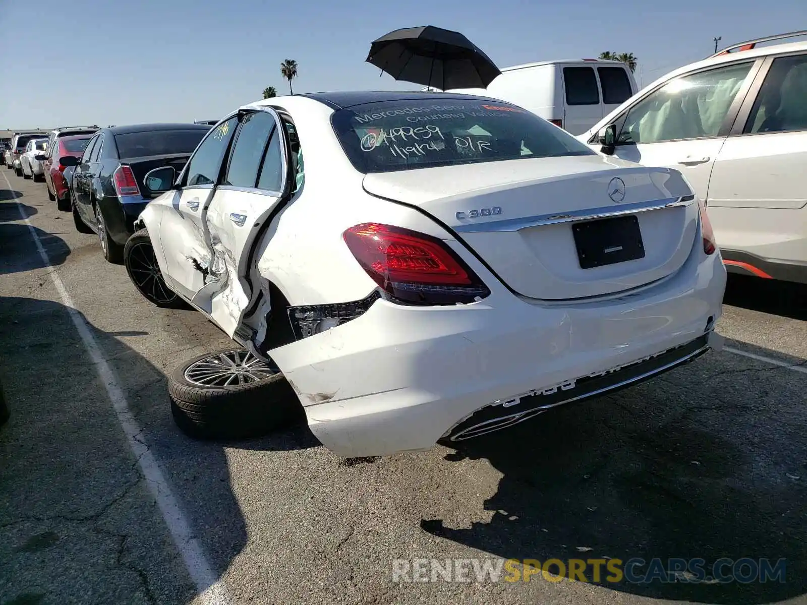 3 Photograph of a damaged car W1KWF8DB7LR598256 MERCEDES-BENZ C CLASS 2020