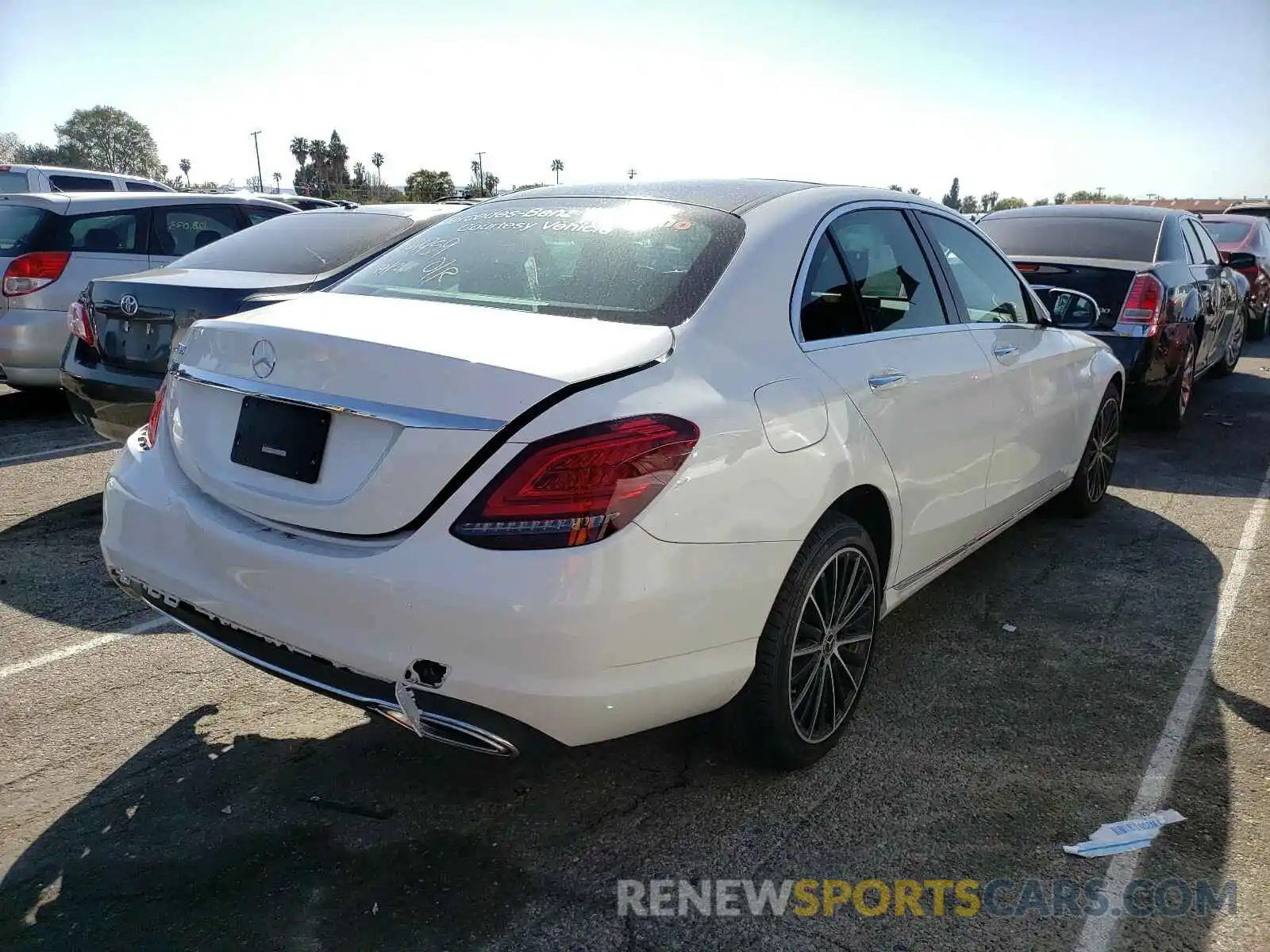 4 Photograph of a damaged car W1KWF8DB7LR598256 MERCEDES-BENZ C CLASS 2020