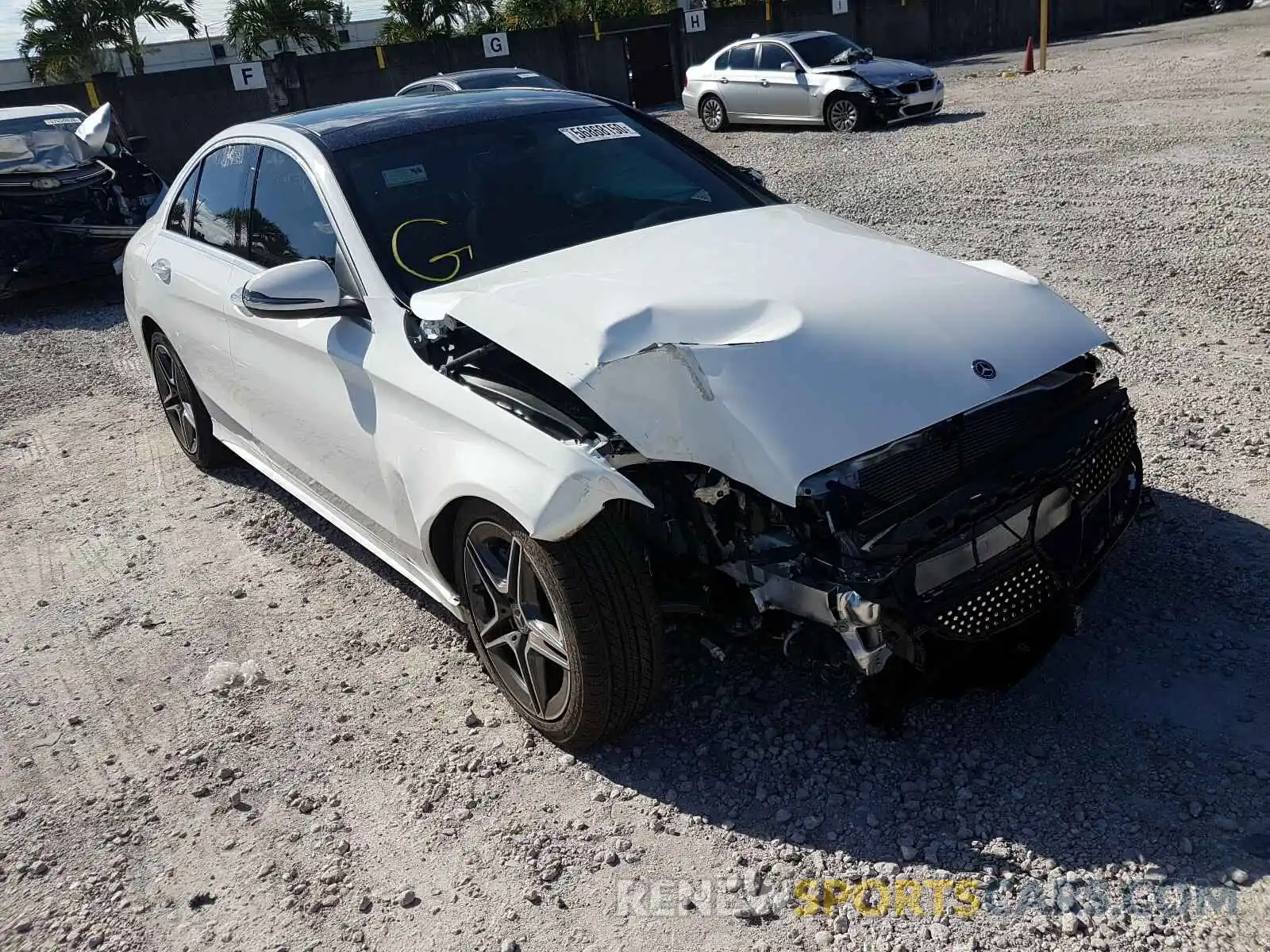 1 Photograph of a damaged car W1KWF8DB7LR603455 MERCEDES-BENZ C CLASS 2020