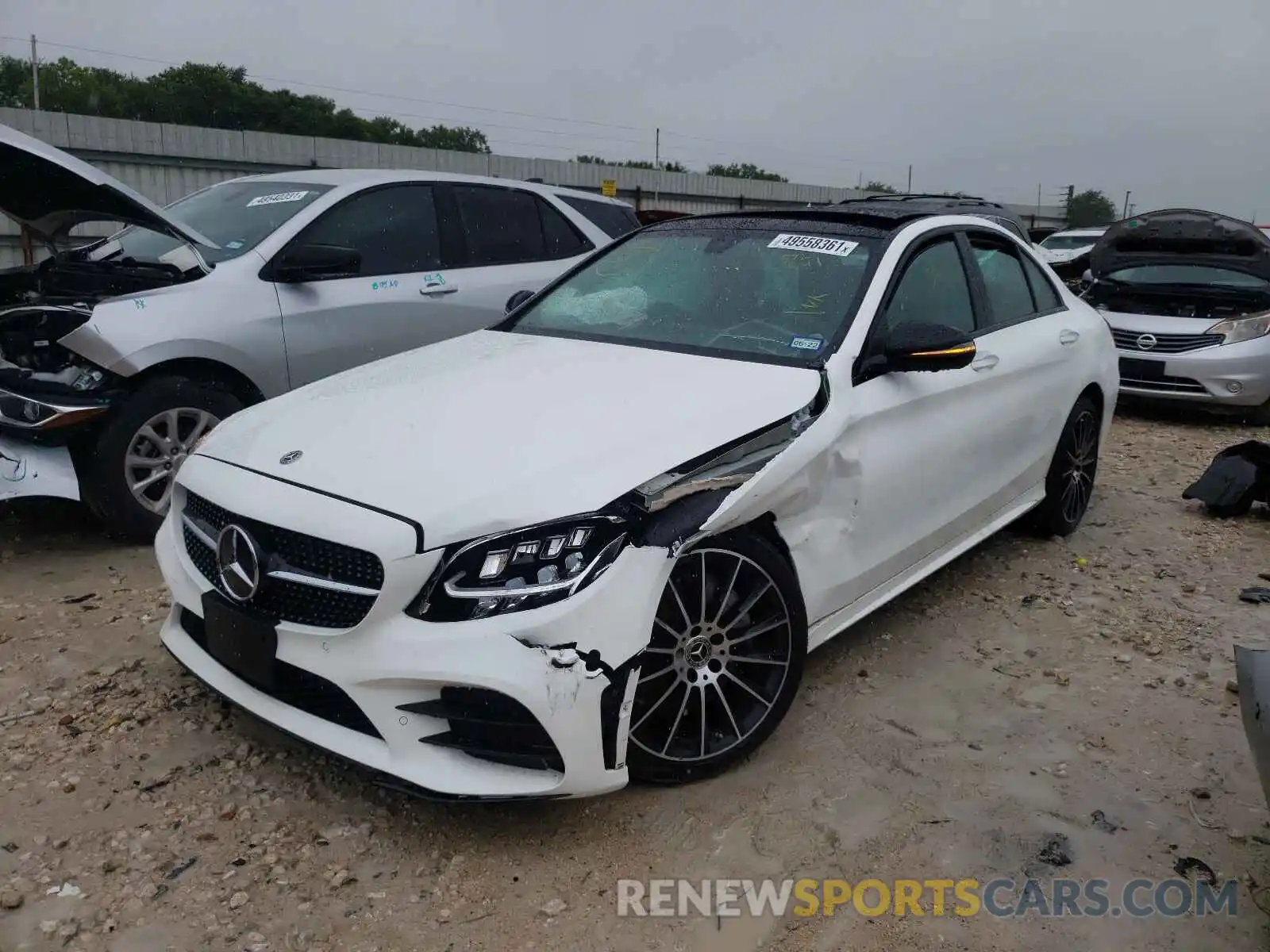 2 Photograph of a damaged car W1KWF8DB8LR572541 MERCEDES-BENZ C-CLASS 2020