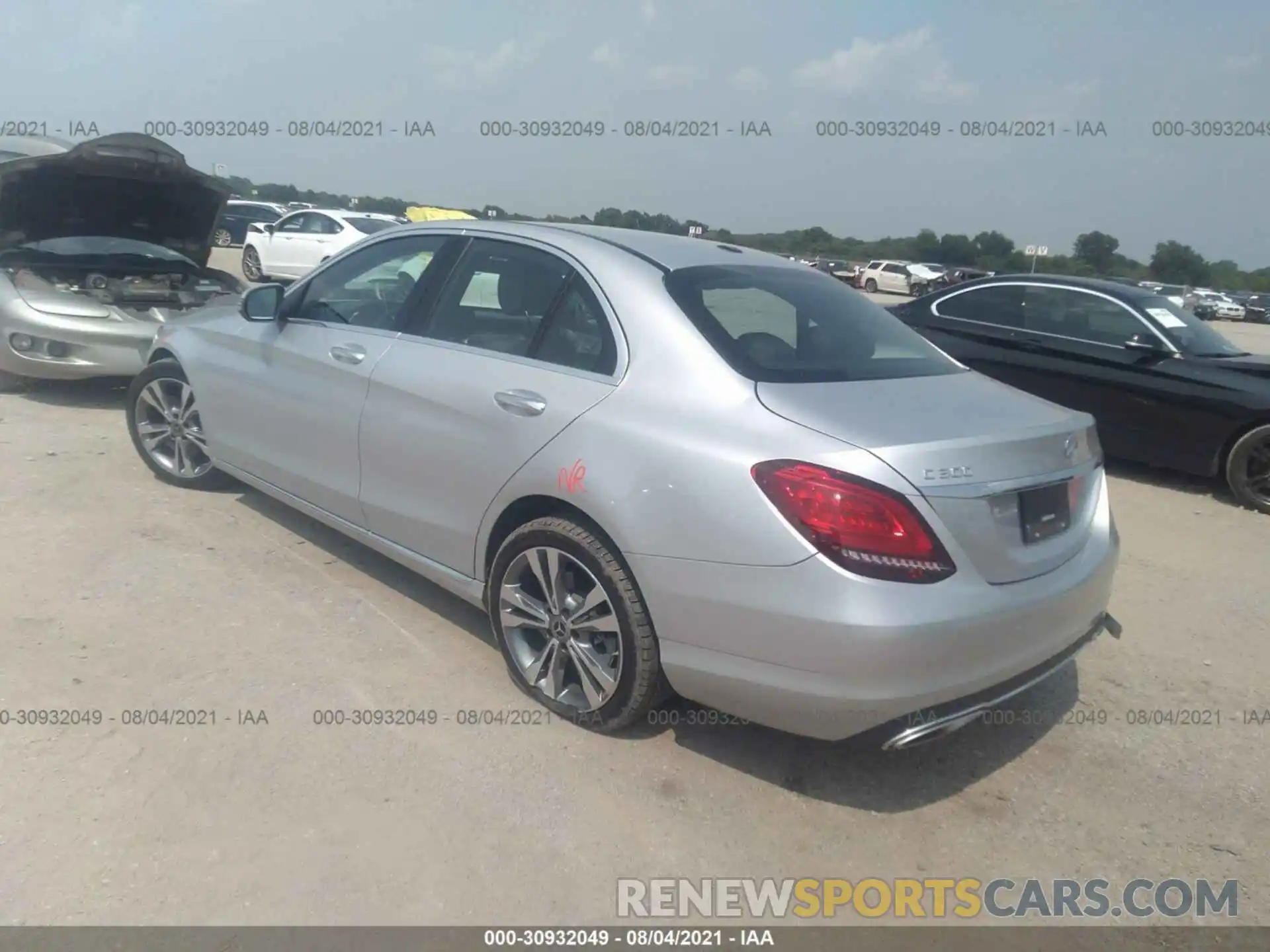 3 Photograph of a damaged car W1KWF8DB8LR583507 MERCEDES-BENZ C-CLASS 2020