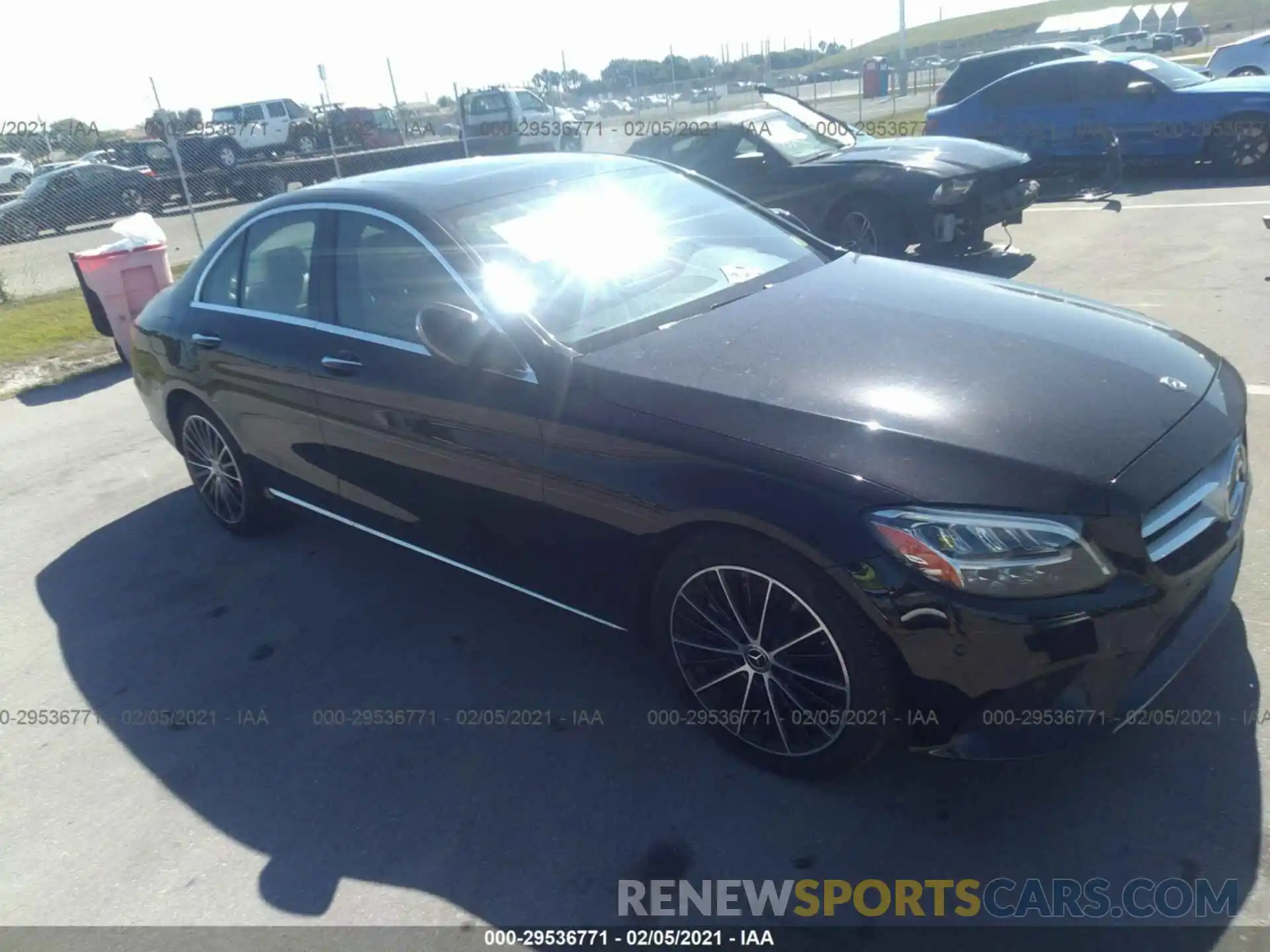 1 Photograph of a damaged car W1KWF8DB8LR585127 MERCEDES-BENZ C-CLASS 2020