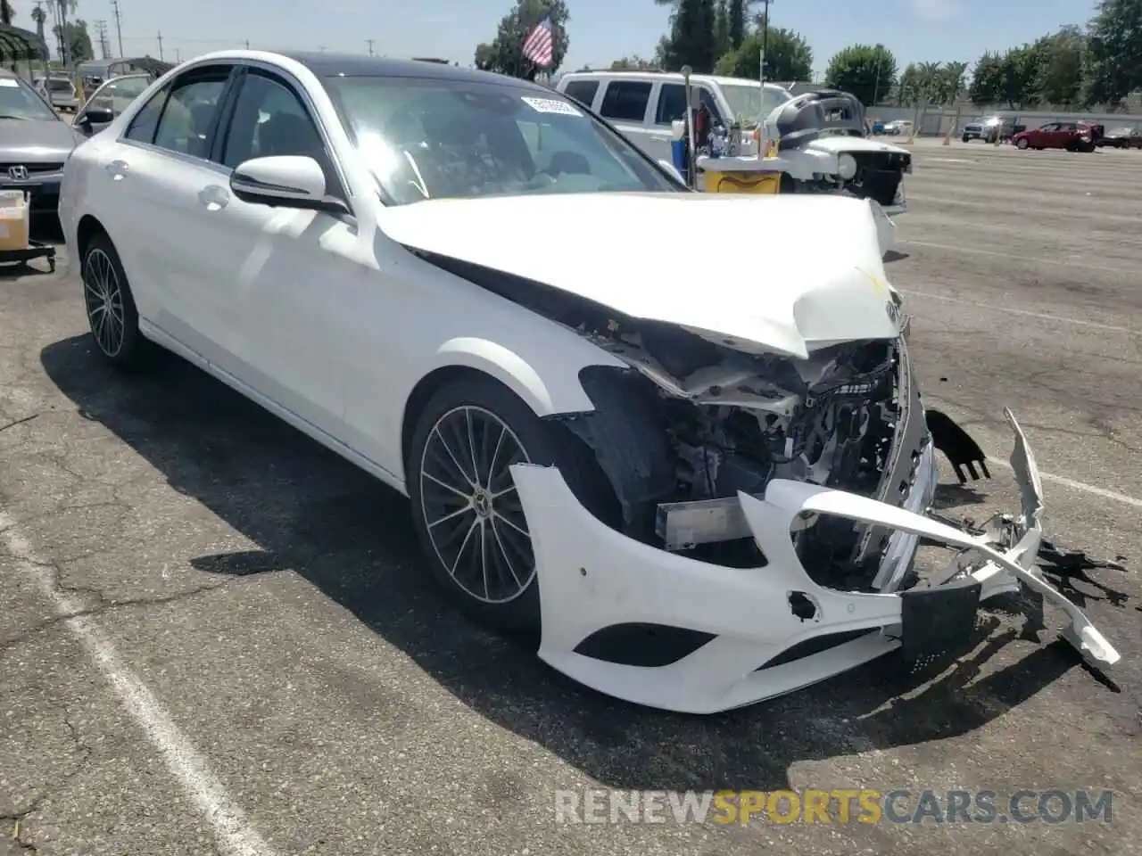 1 Photograph of a damaged car W1KWF8DB8LR600757 MERCEDES-BENZ C-CLASS 2020