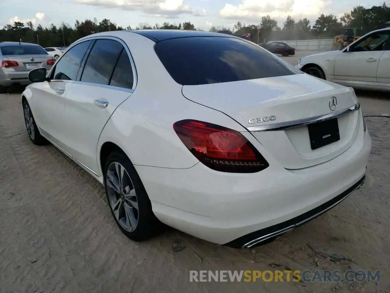 3 Photograph of a damaged car W1KWF8DB8LR600760 MERCEDES-BENZ C-CLASS 2020