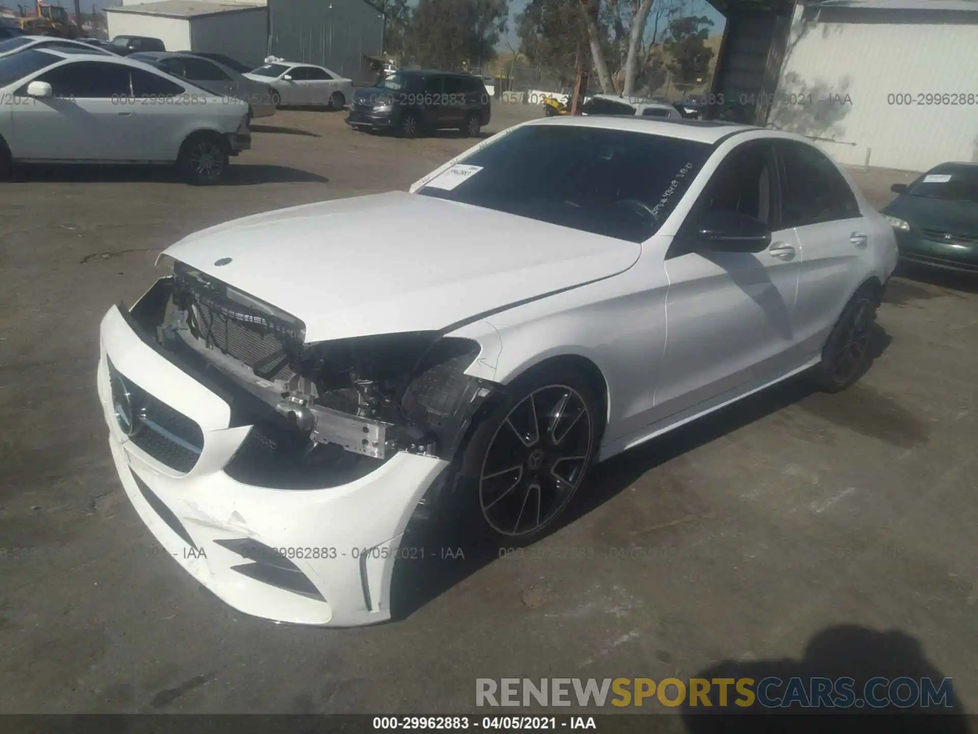 2 Photograph of a damaged car W1KWF8DB9LR572242 MERCEDES-BENZ C-CLASS 2020