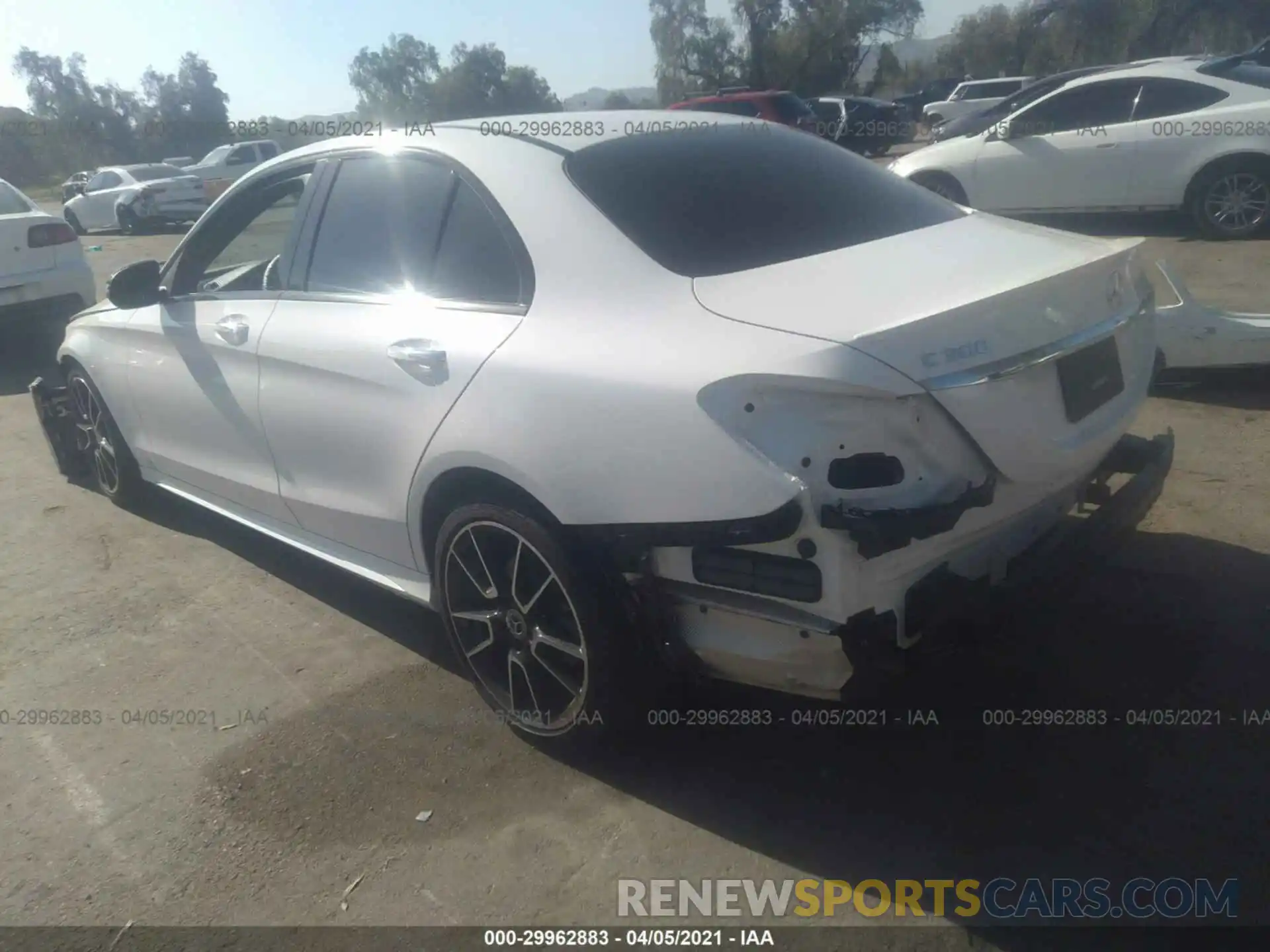 3 Photograph of a damaged car W1KWF8DB9LR572242 MERCEDES-BENZ C-CLASS 2020