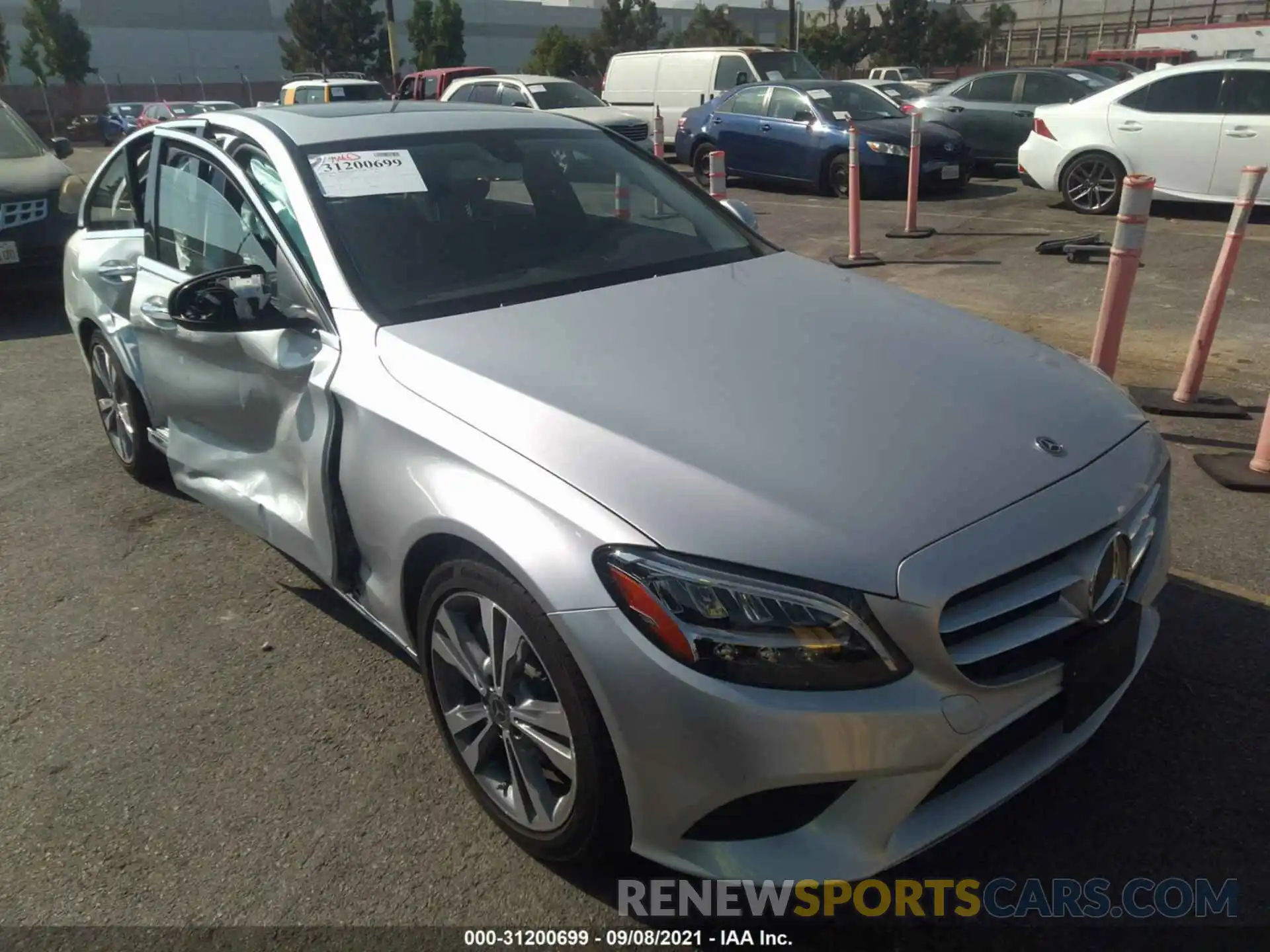 1 Photograph of a damaged car W1KWF8DB9LR572418 MERCEDES-BENZ C-CLASS 2020