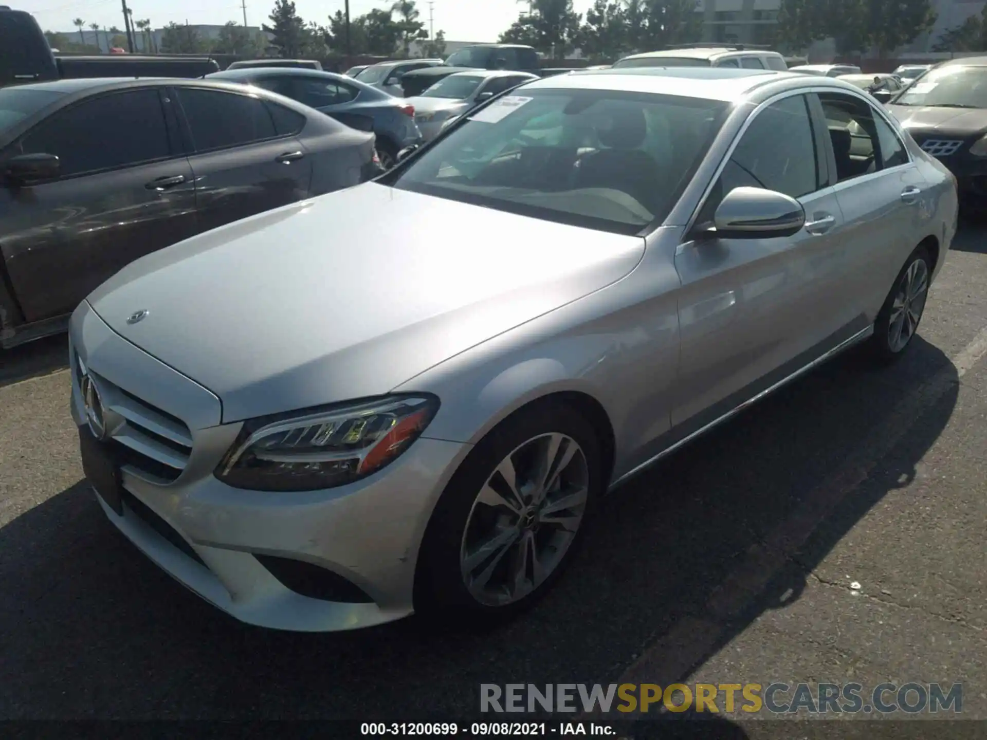 2 Photograph of a damaged car W1KWF8DB9LR572418 MERCEDES-BENZ C-CLASS 2020