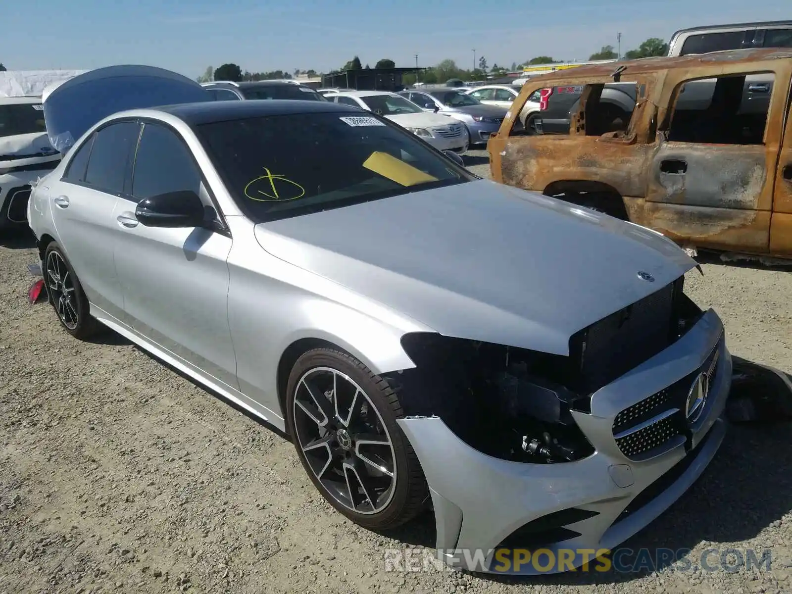 1 Photograph of a damaged car W1KWF8DB9LR572743 MERCEDES-BENZ C CLASS 2020